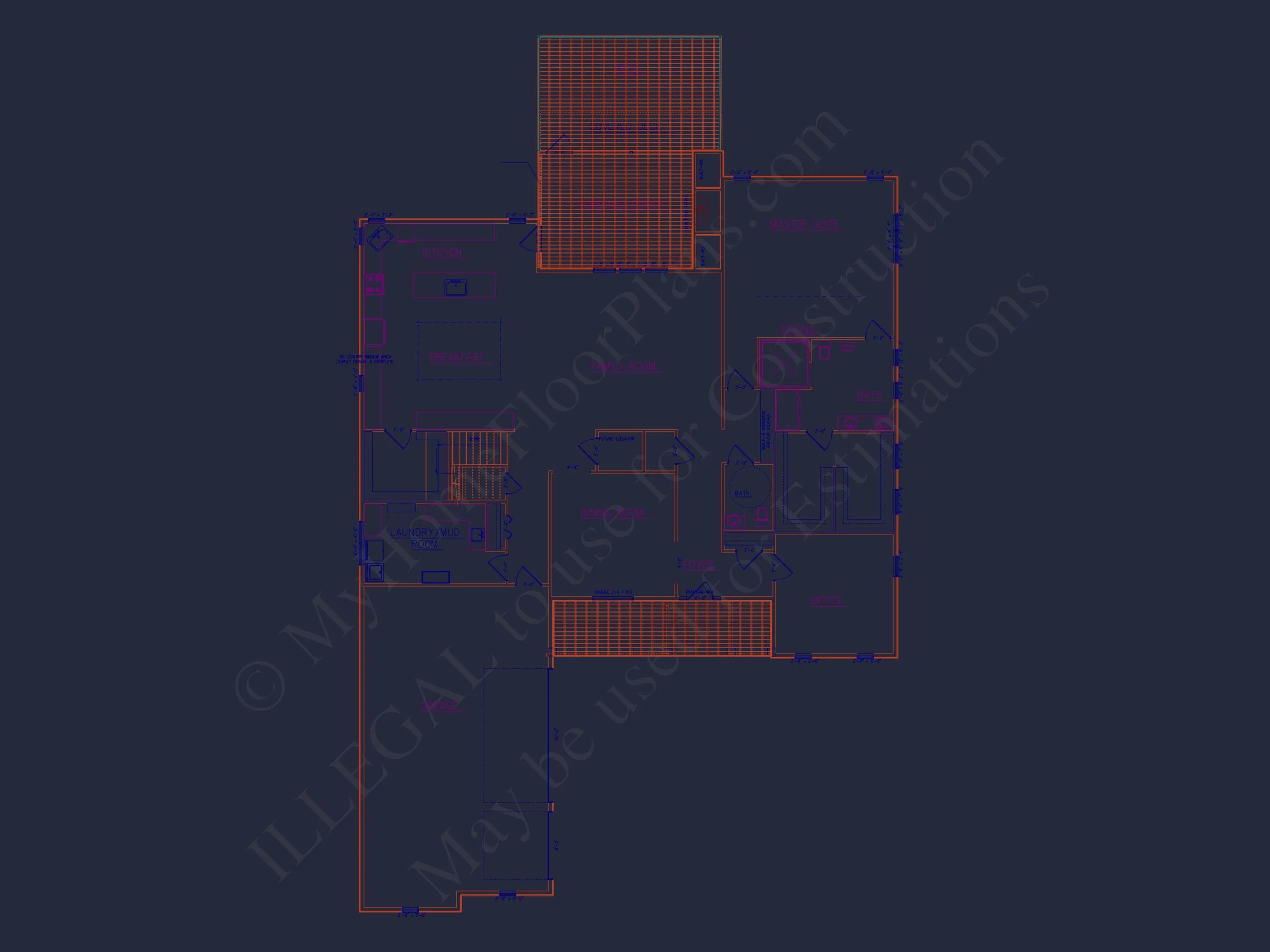 16-1480 HOUSE PLAN - Architectural House Floor Plan with CAD Designs and Blueprint 10 Architectural house Floor Plan with CAD Designs and Blueprint