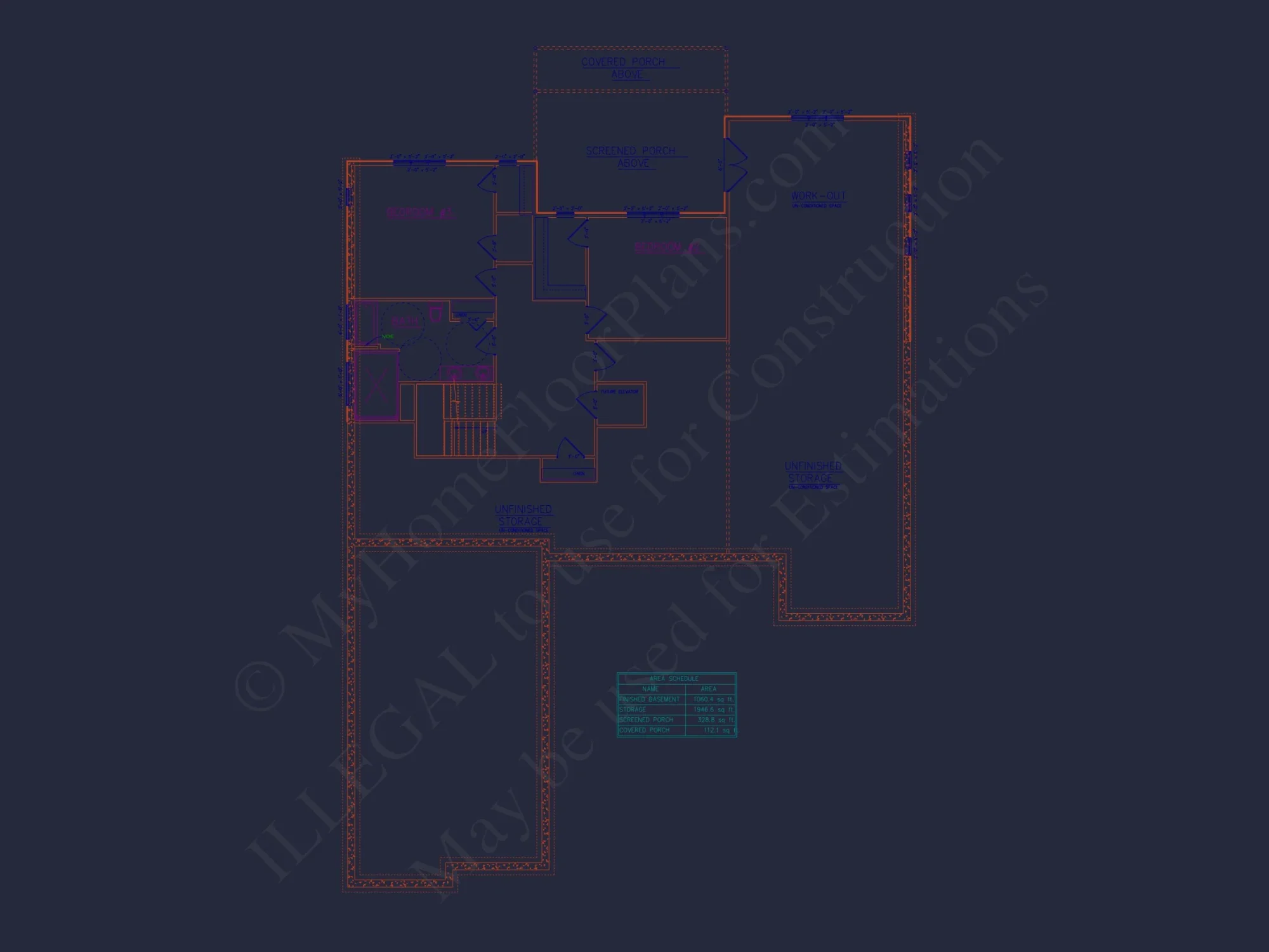 Architectural house Floor Plan with CAD Designs and Blueprint