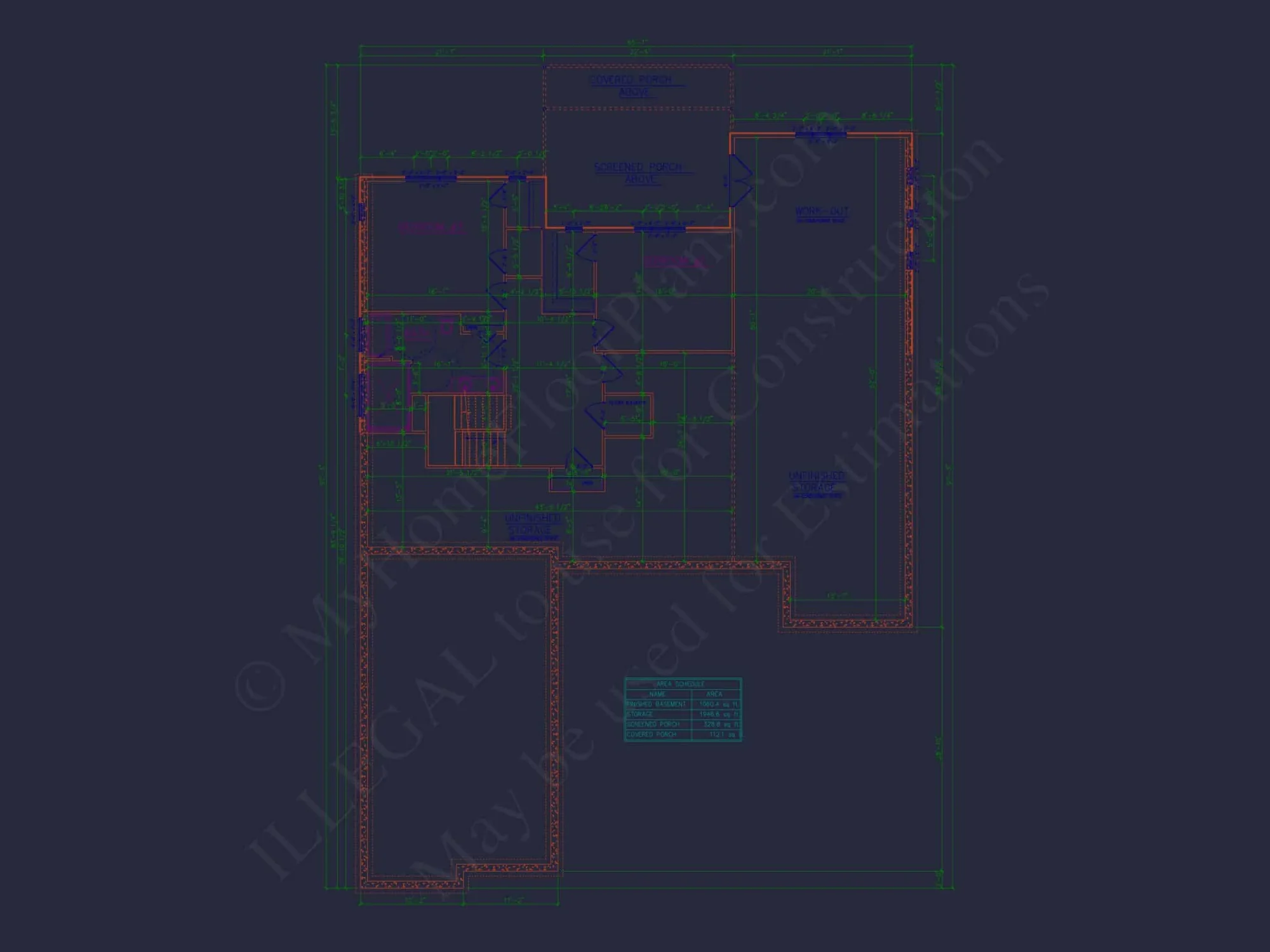 Architectural house Floor Plan with CAD Designs and Blueprint