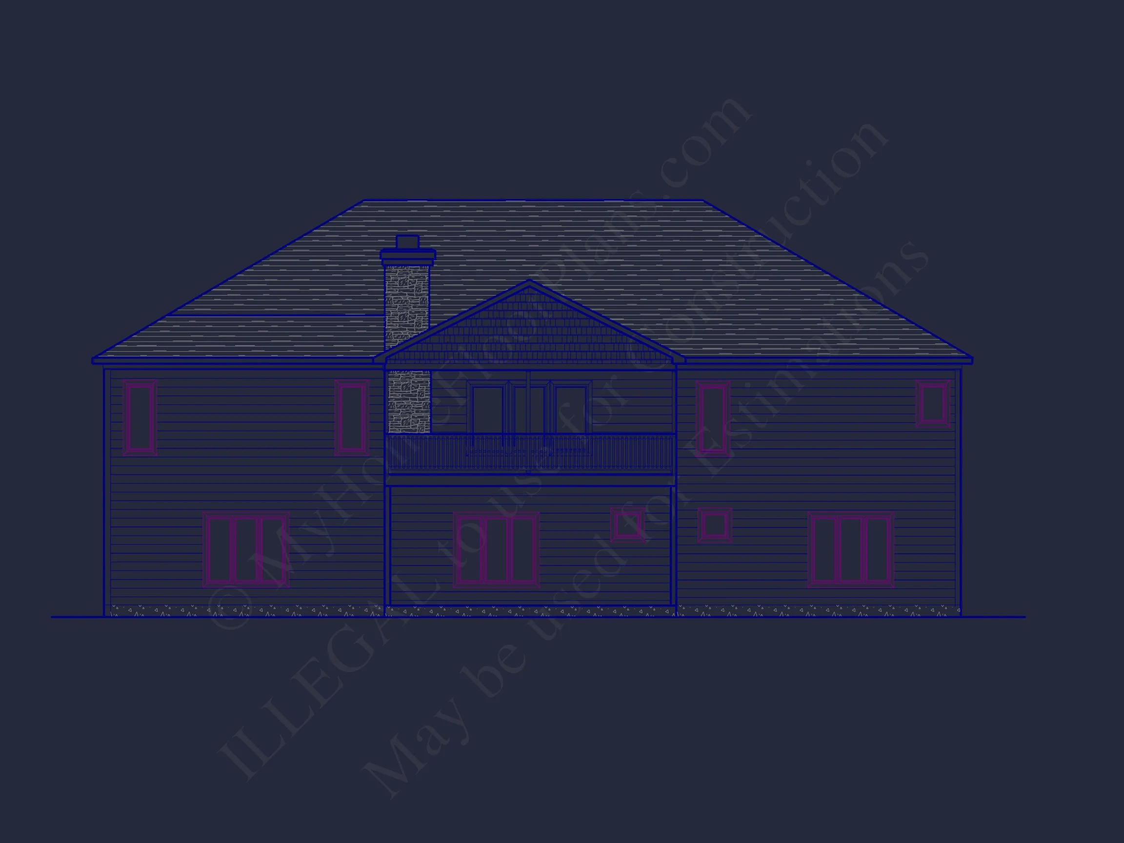 16-1480 HOUSE PLAN - Architectural House Floor Plan with CAD Designs and Blueprint 4 Architectural house Floor Plan with CAD Designs and Blueprint