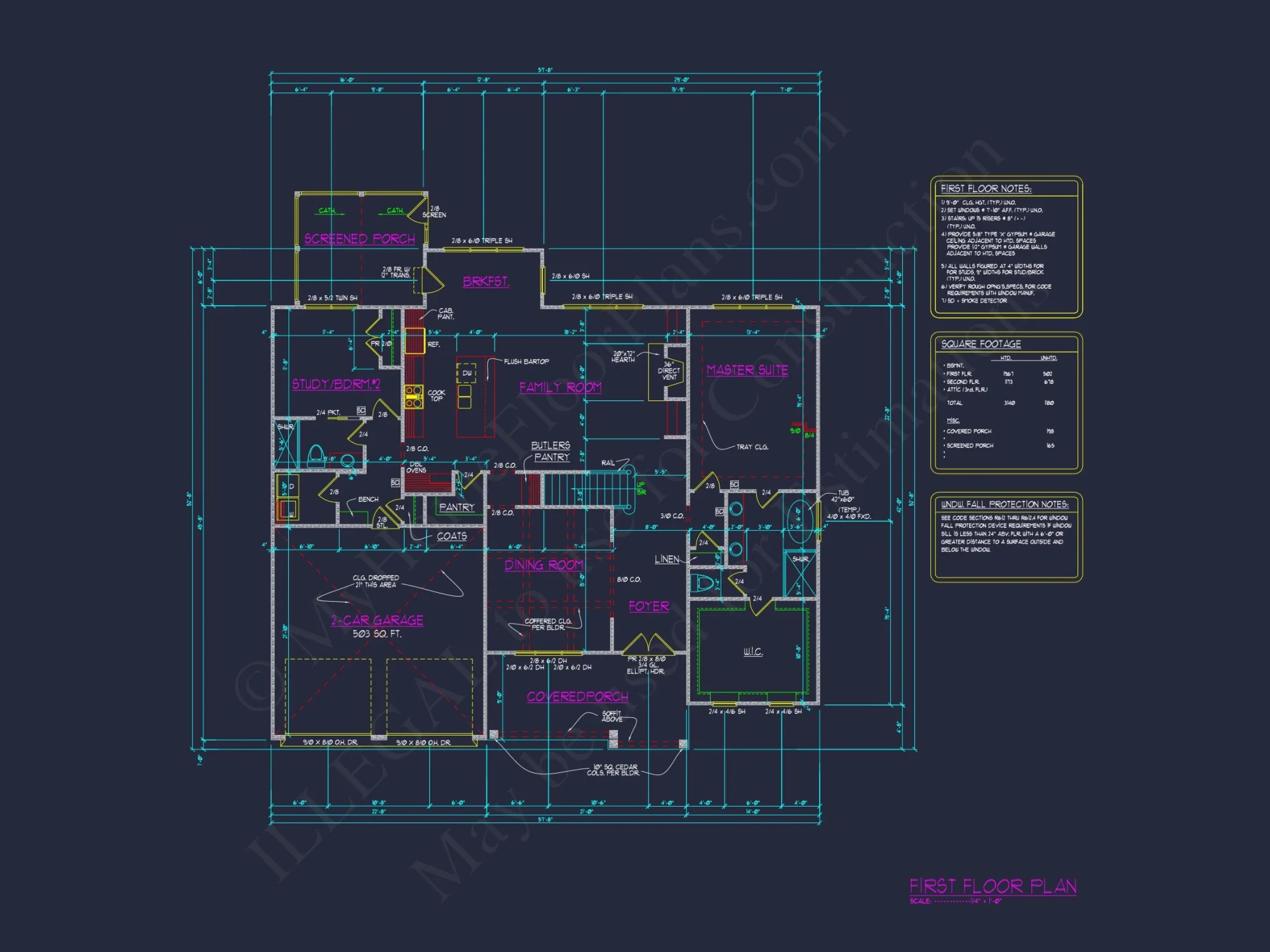 Craftsman-Style house Plan with Spacious Layout and CAD Designs
