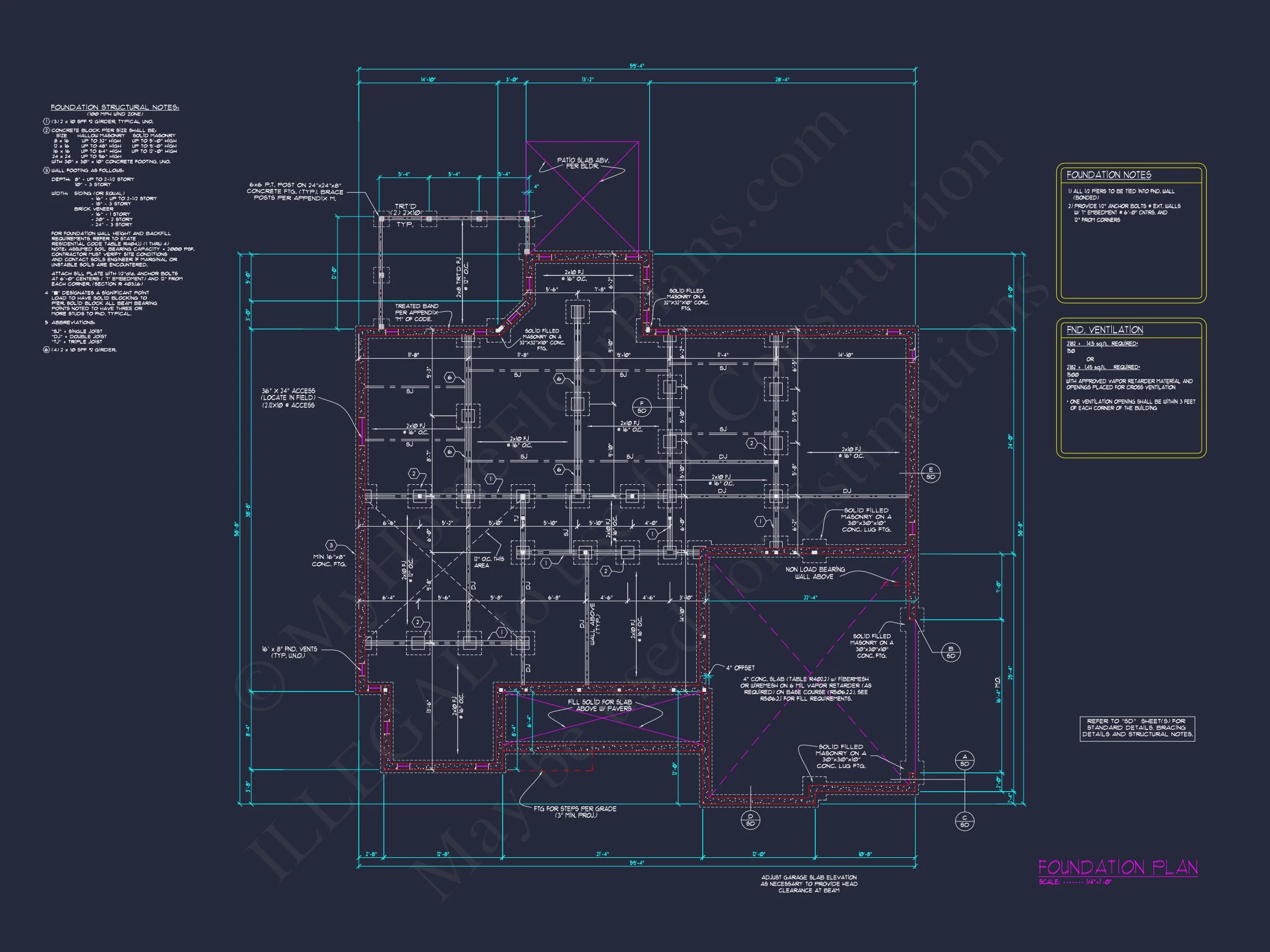 16-1440 HOUSE PLAN - Craftsman House Plan with Spacious Floor Designs & CAD Files 7 Craftsman house Plan with Spacious Floor Designs & CAD Files