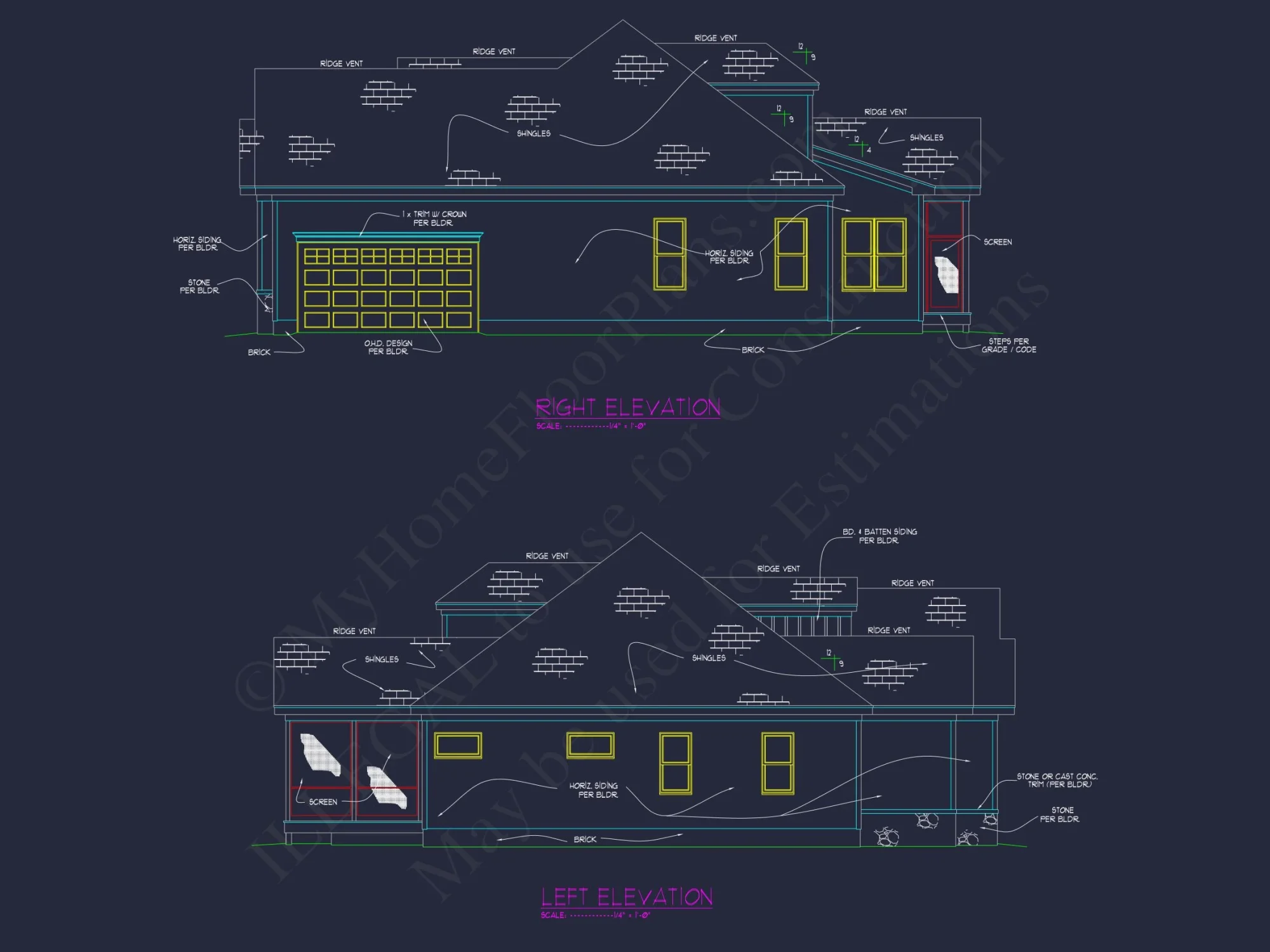 Craftsman house Plan with Spacious Floor Designs & CAD Files