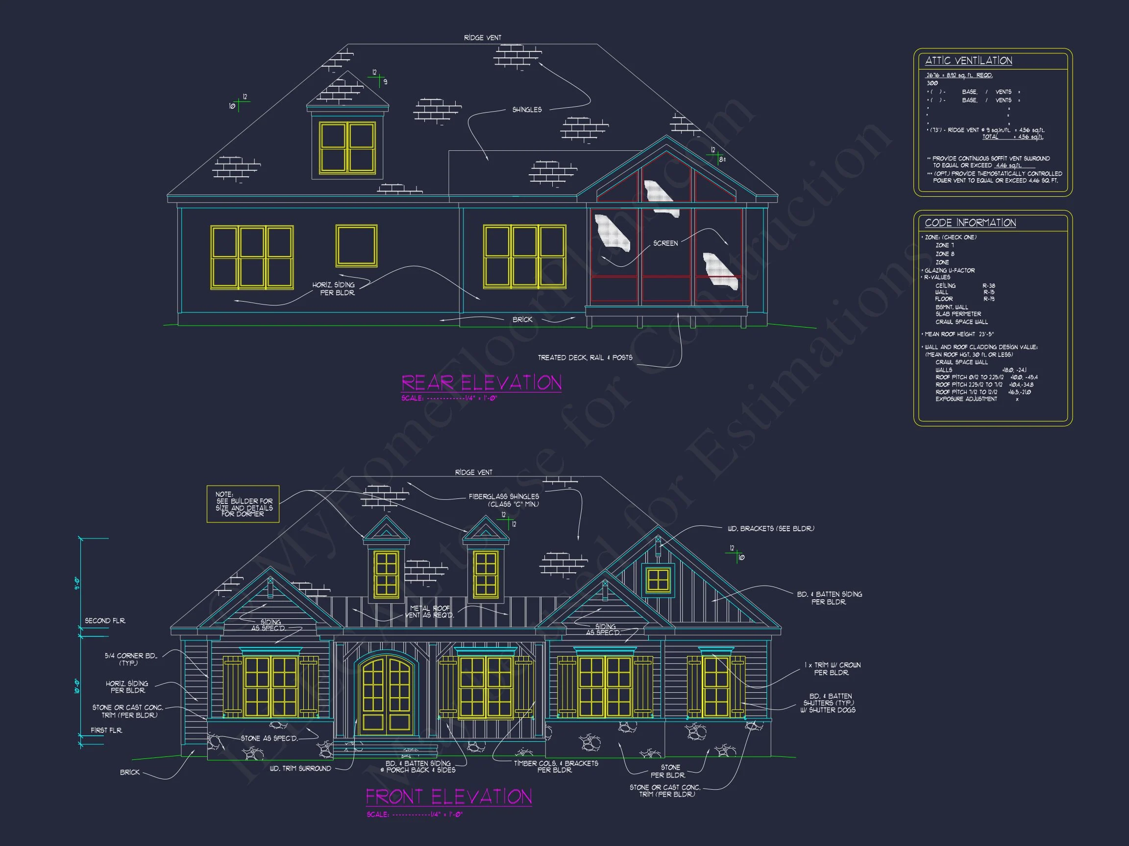 16-1440 HOUSE PLAN - Craftsman House Plan with Spacious Floor Designs & CAD Files 3 Craftsman house Plan with Spacious Floor Designs & CAD Files