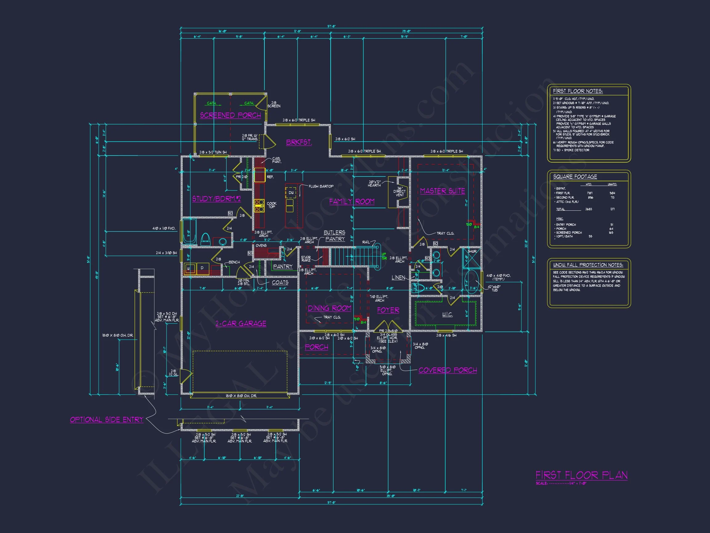 16-1397 HOUSE PLAN - Modern Craftsman House Plan with 2 Floors and 4 Bedrooms 6 Modern Craftsman house Plan with 2 Floors and 4 Bedrooms