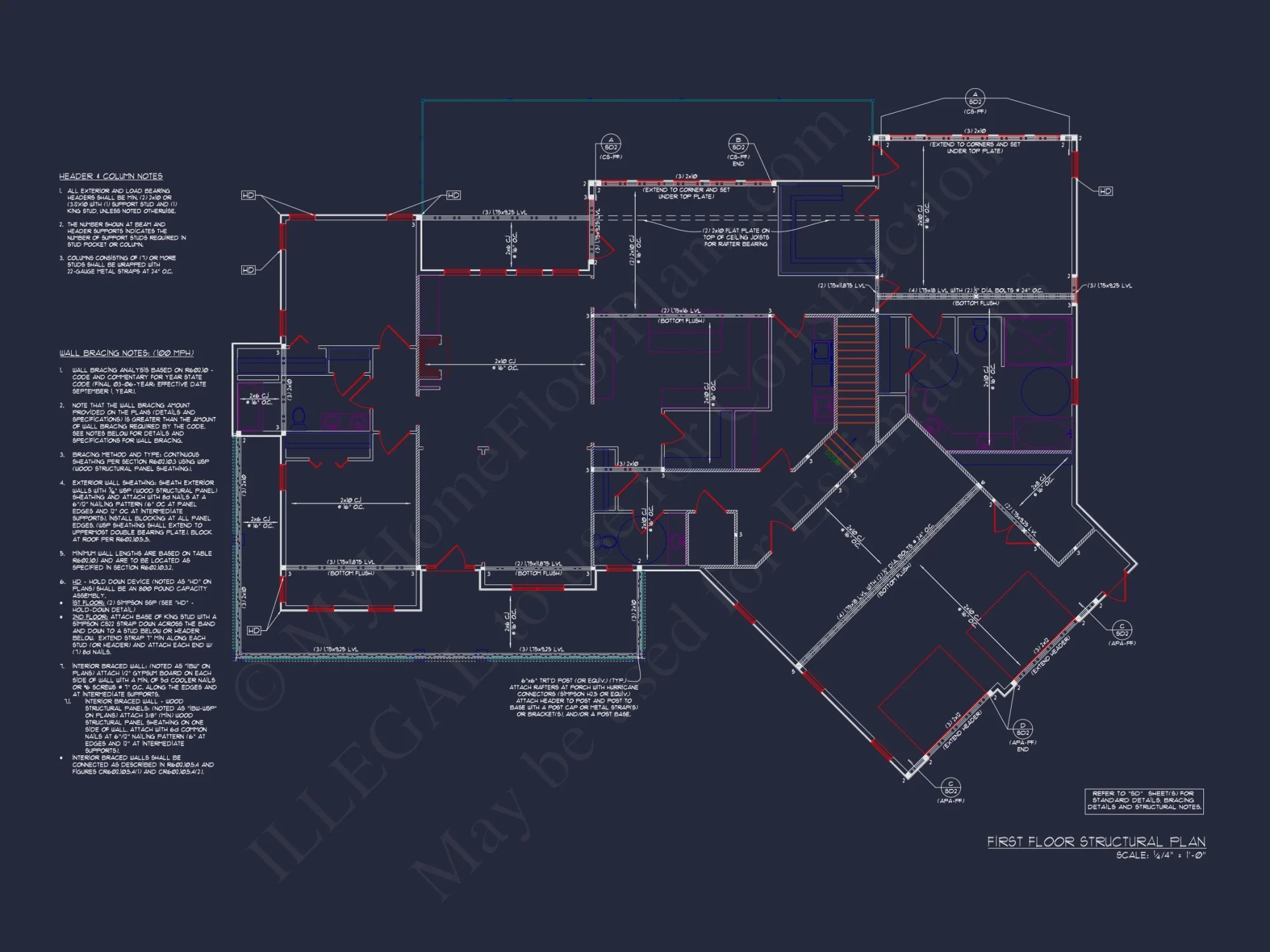 Spacious house Plan with Angled Garage and Modern Blueprint
