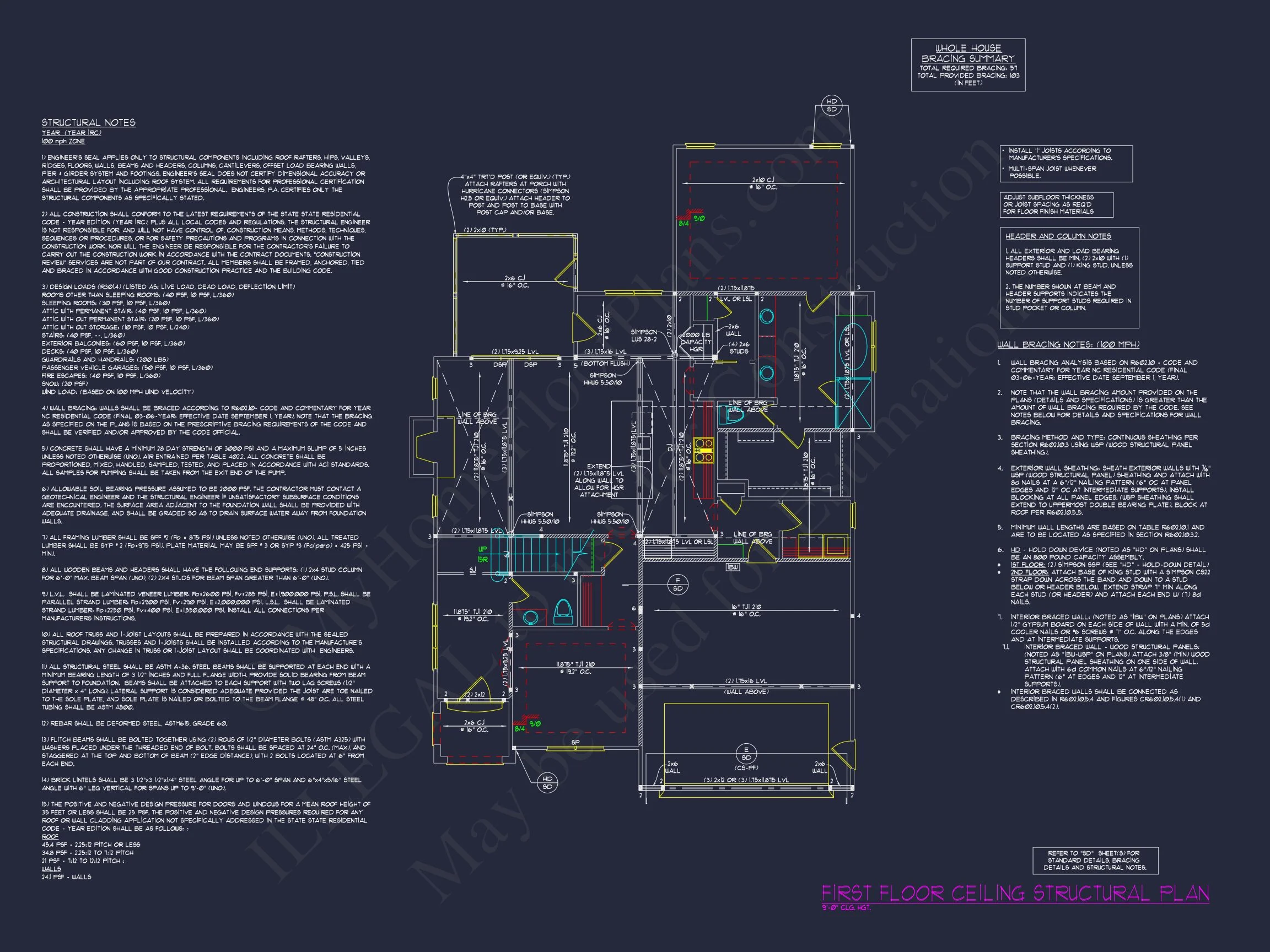 Custom house Plan with Floor Designs, Blueprint & Architecture