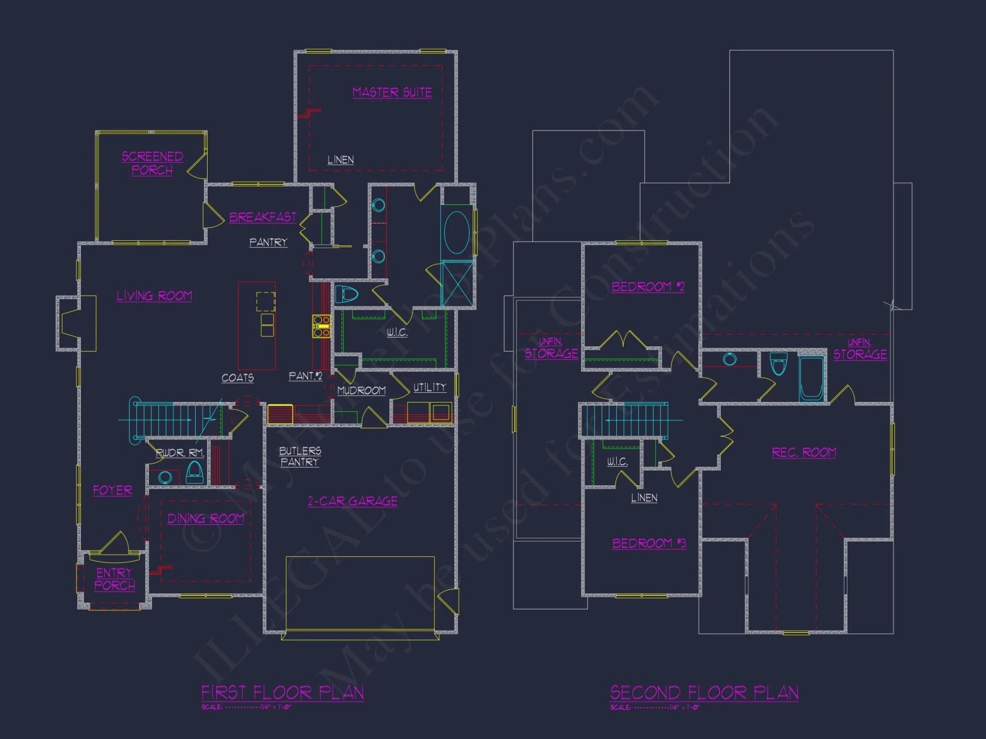 Custom house Plan with Floor Designs, Blueprint & Architecture