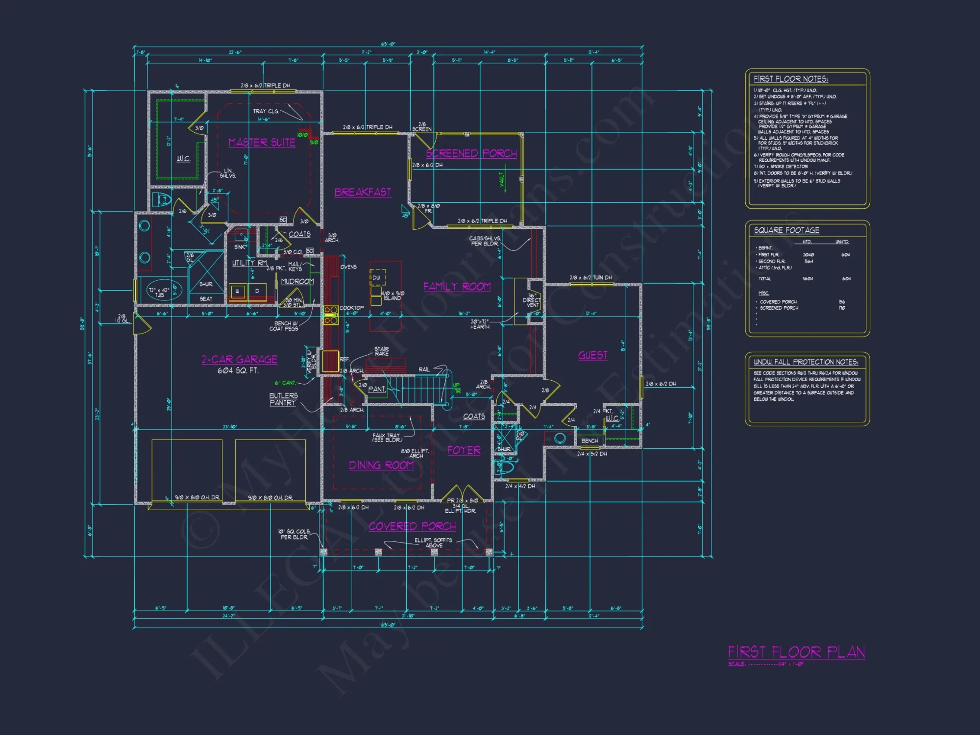 Traditional Craftsman house Plan with Spacious Floor Designs