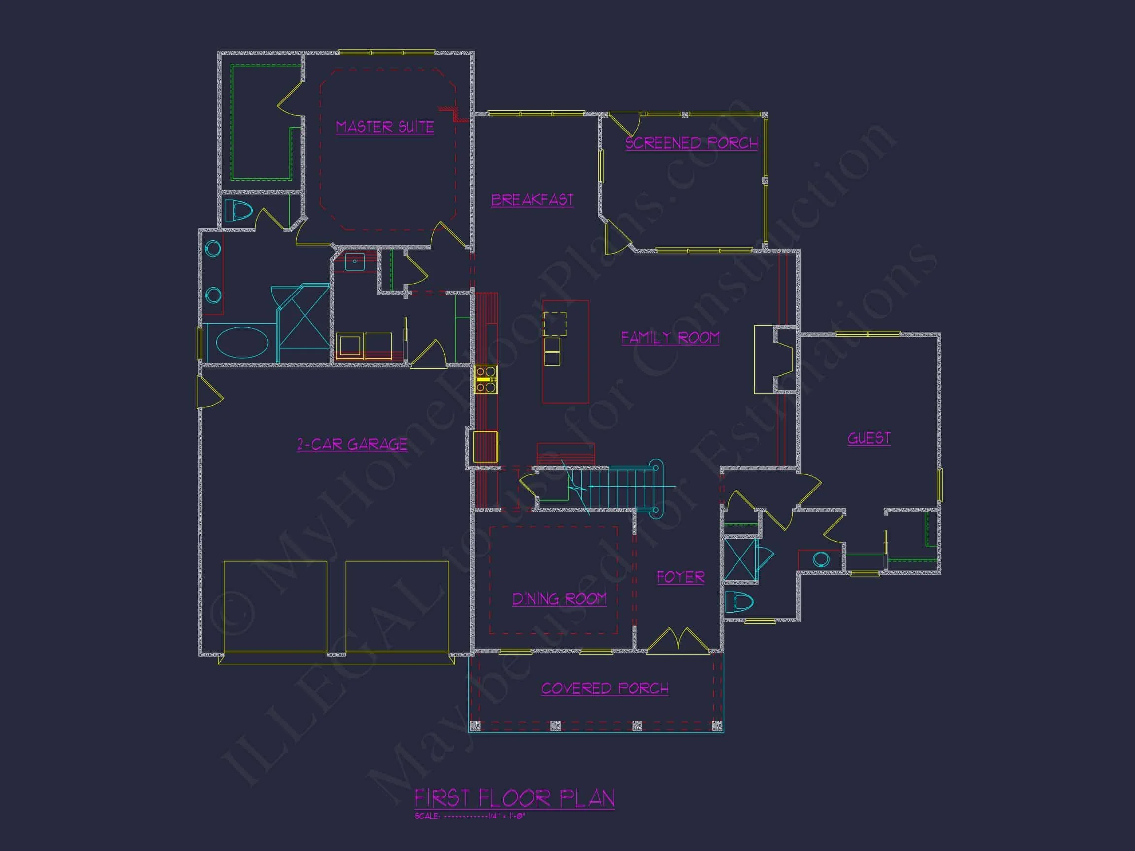 Traditional Craftsman house Plan with Spacious Floor Designs
