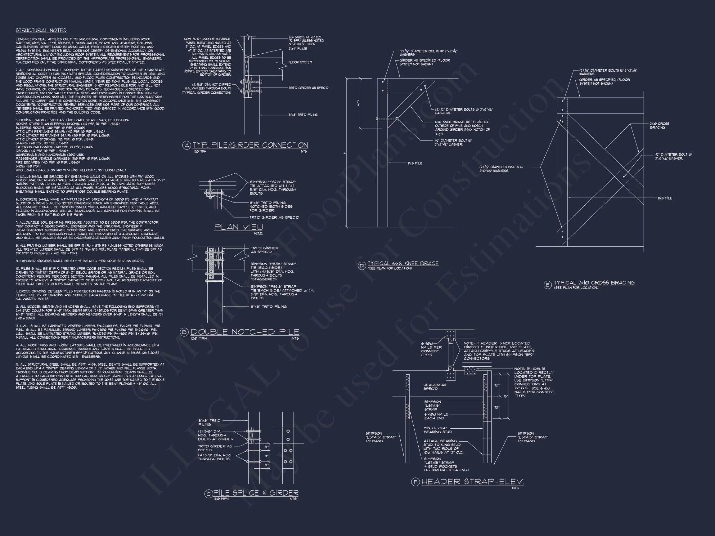 Beach house Plan With 4 Bedrooms, Open Floor Plan & Cart Garage