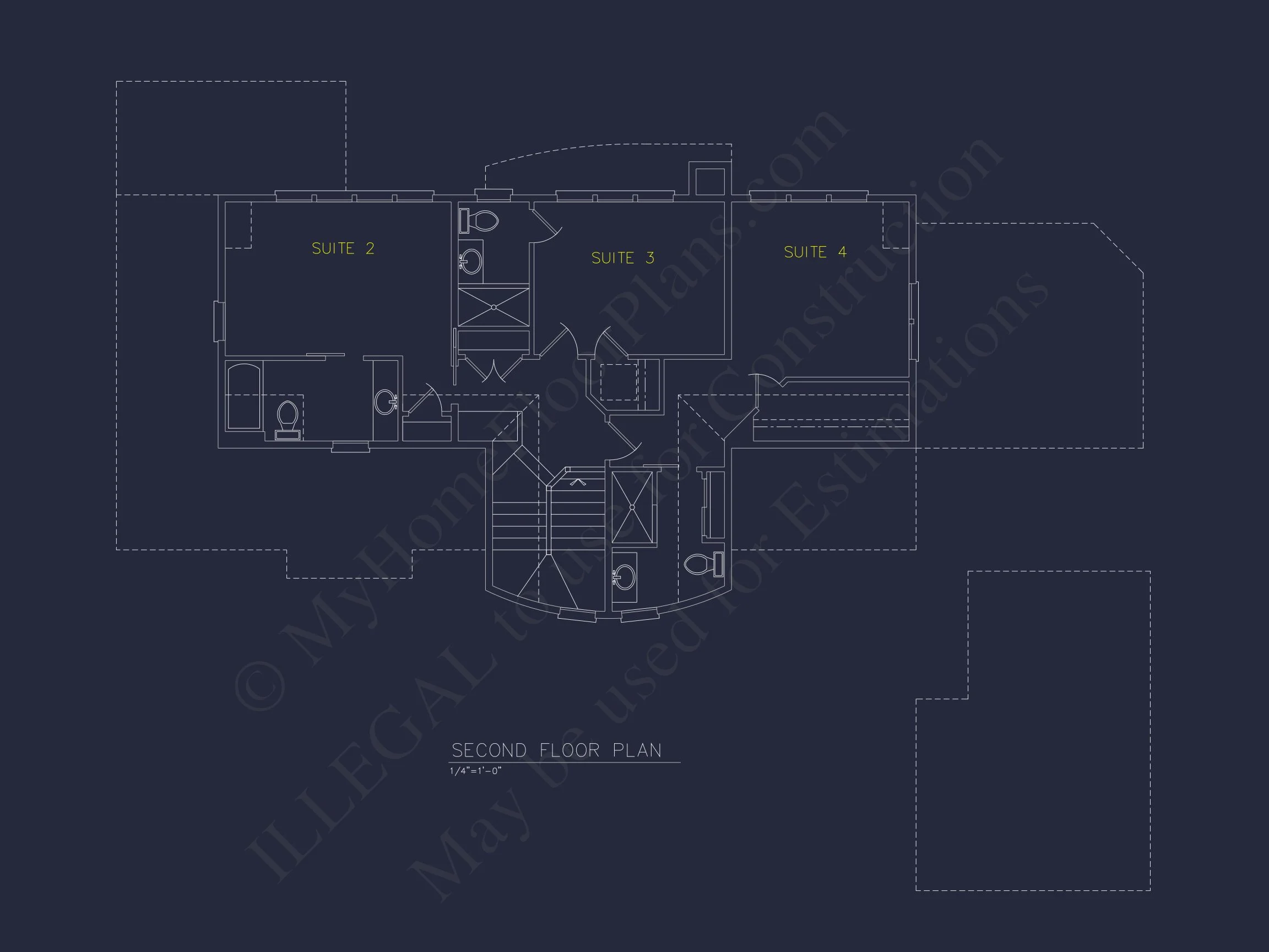 Beach house Plan With 4 Bedrooms, Open Floor Plan & Cart Garage