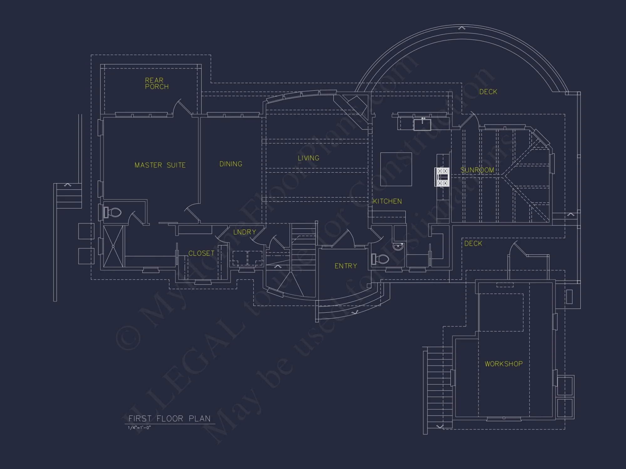 Beach house Plan With 4 Bedrooms, Open Floor Plan & Cart Garage