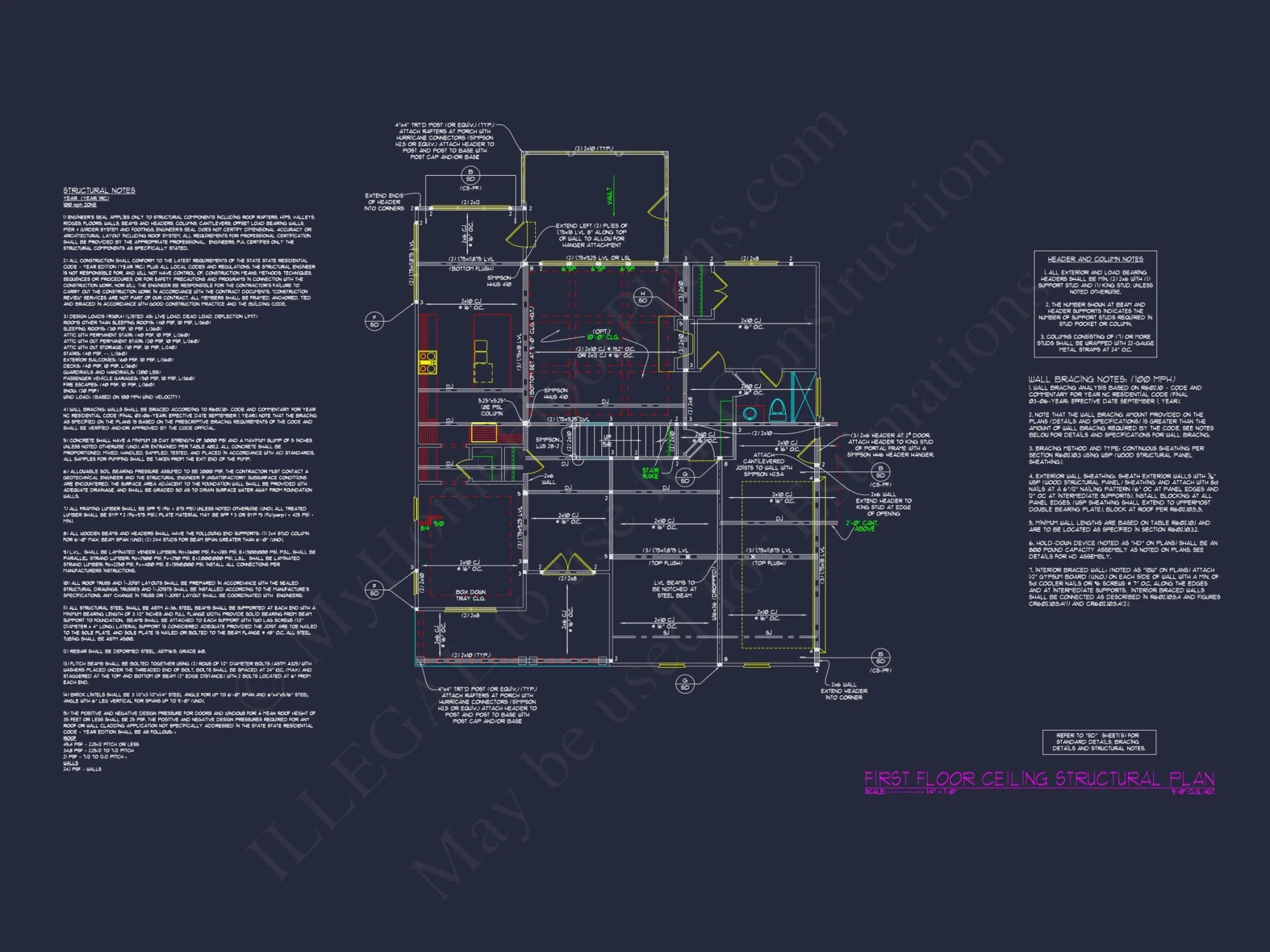 Traditional house Plan with 2 Stories, CAD Designs & Open Floor