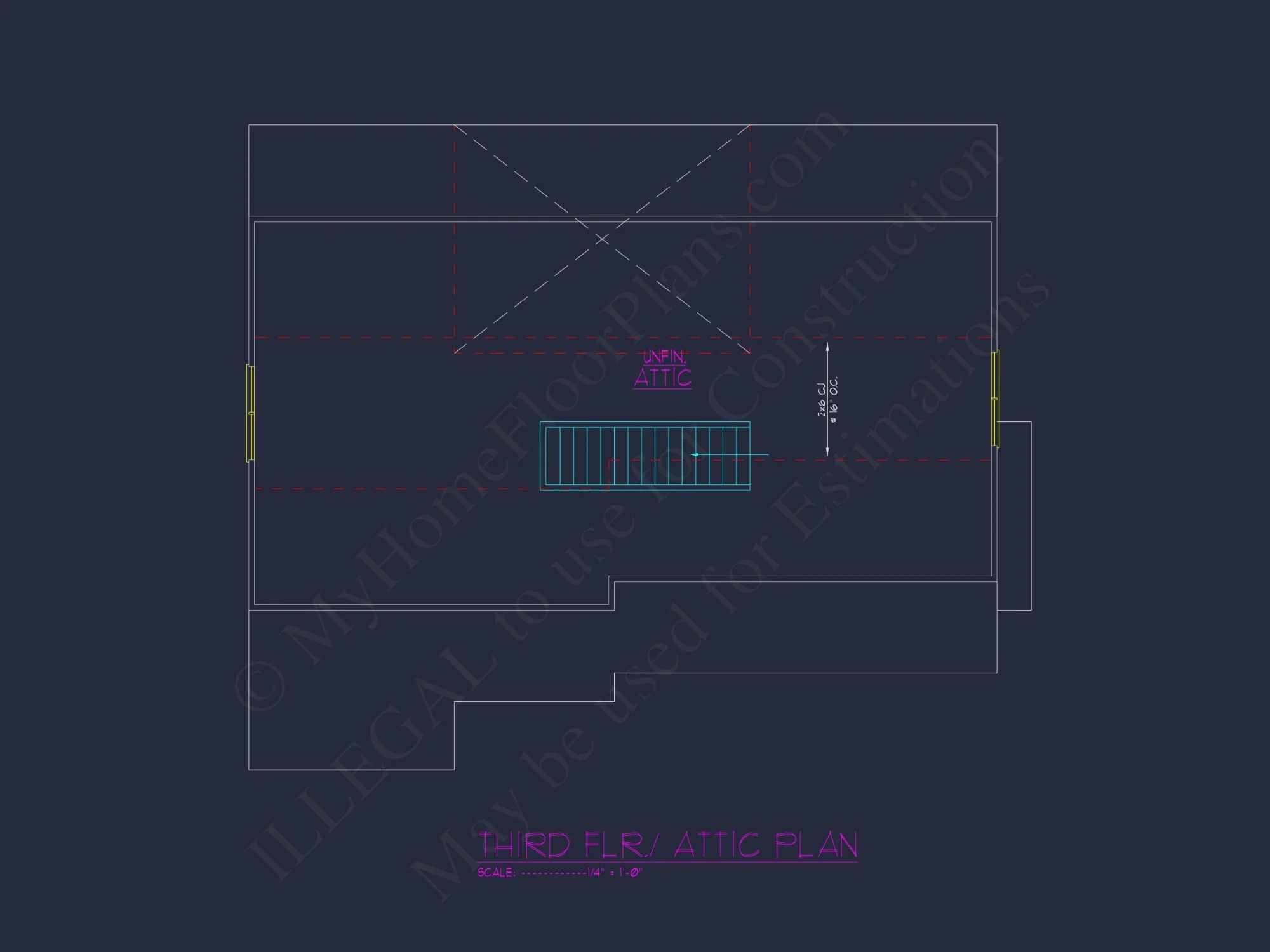 Traditional house Plan with 2 Stories, CAD Designs & Open Floor