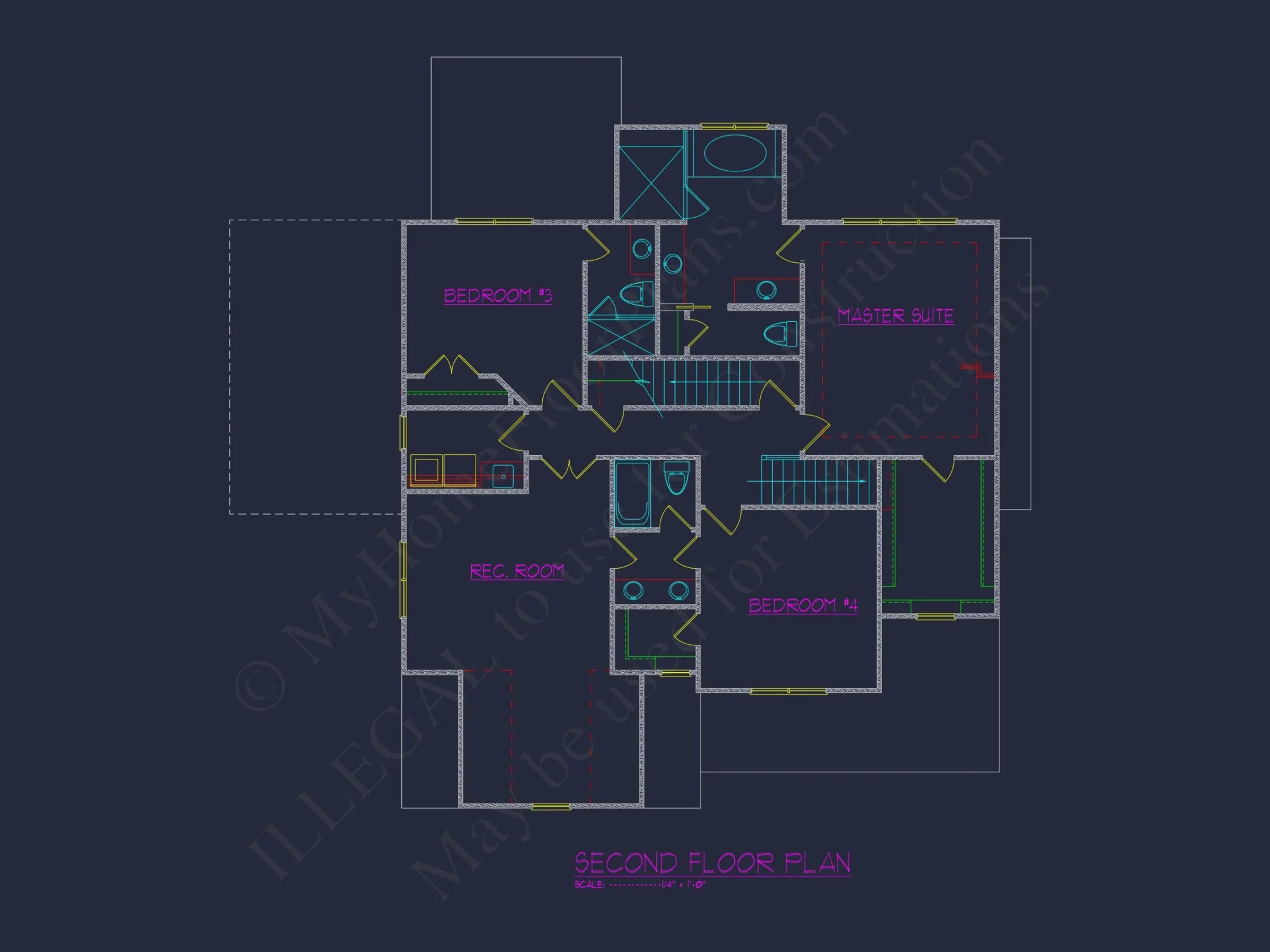 Custom house Plan with 2 Floors, 3 Bedrooms, CAD Designs
