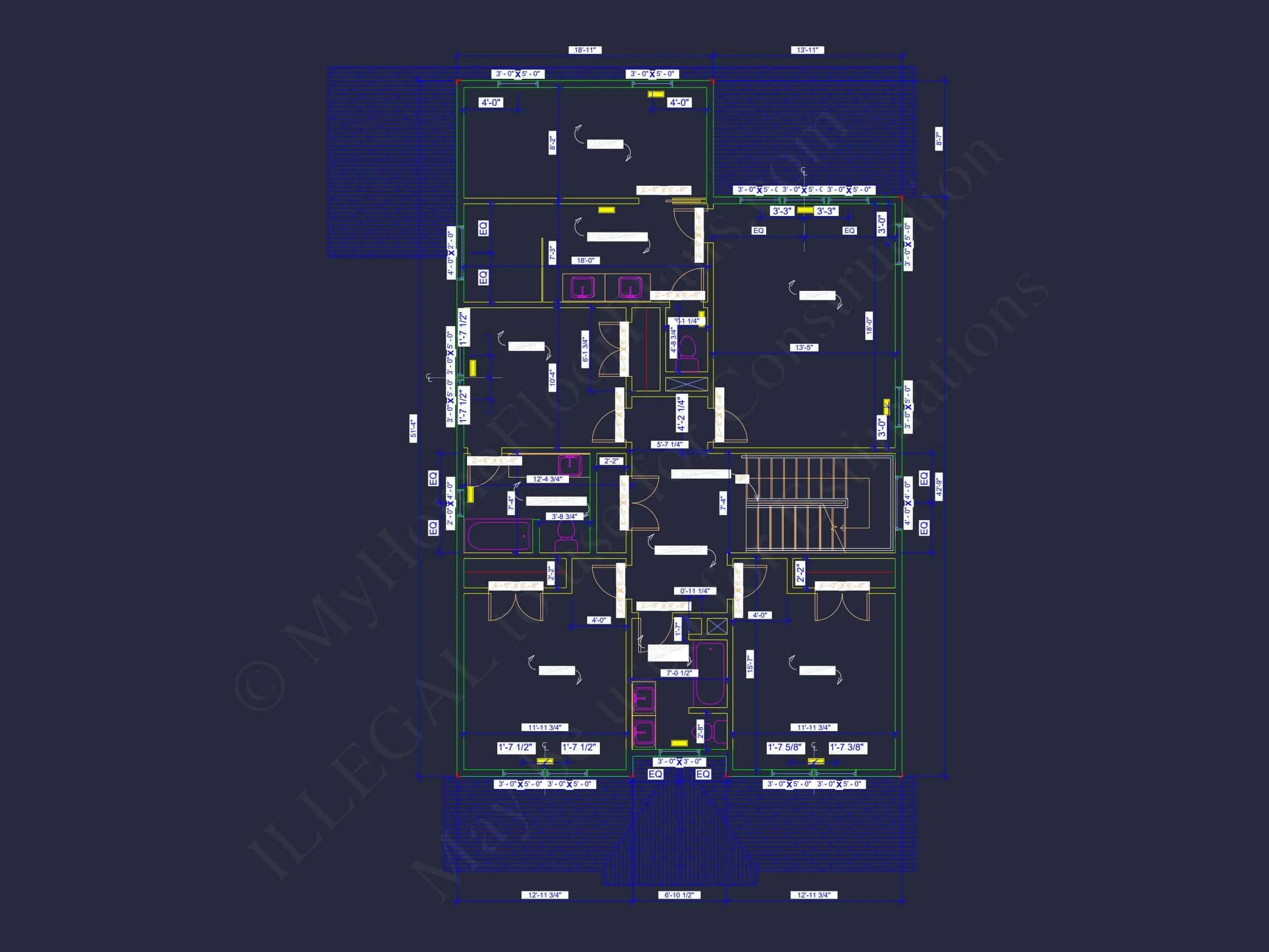 Modern Craftsman house Plan with Spacious Floor Layout