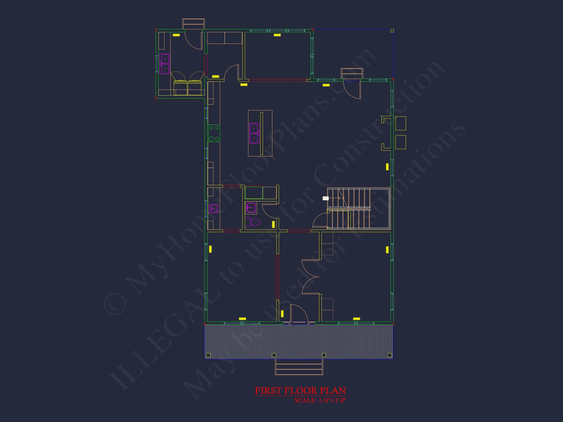 Modern Craftsman house Plan with Spacious Floor Layout