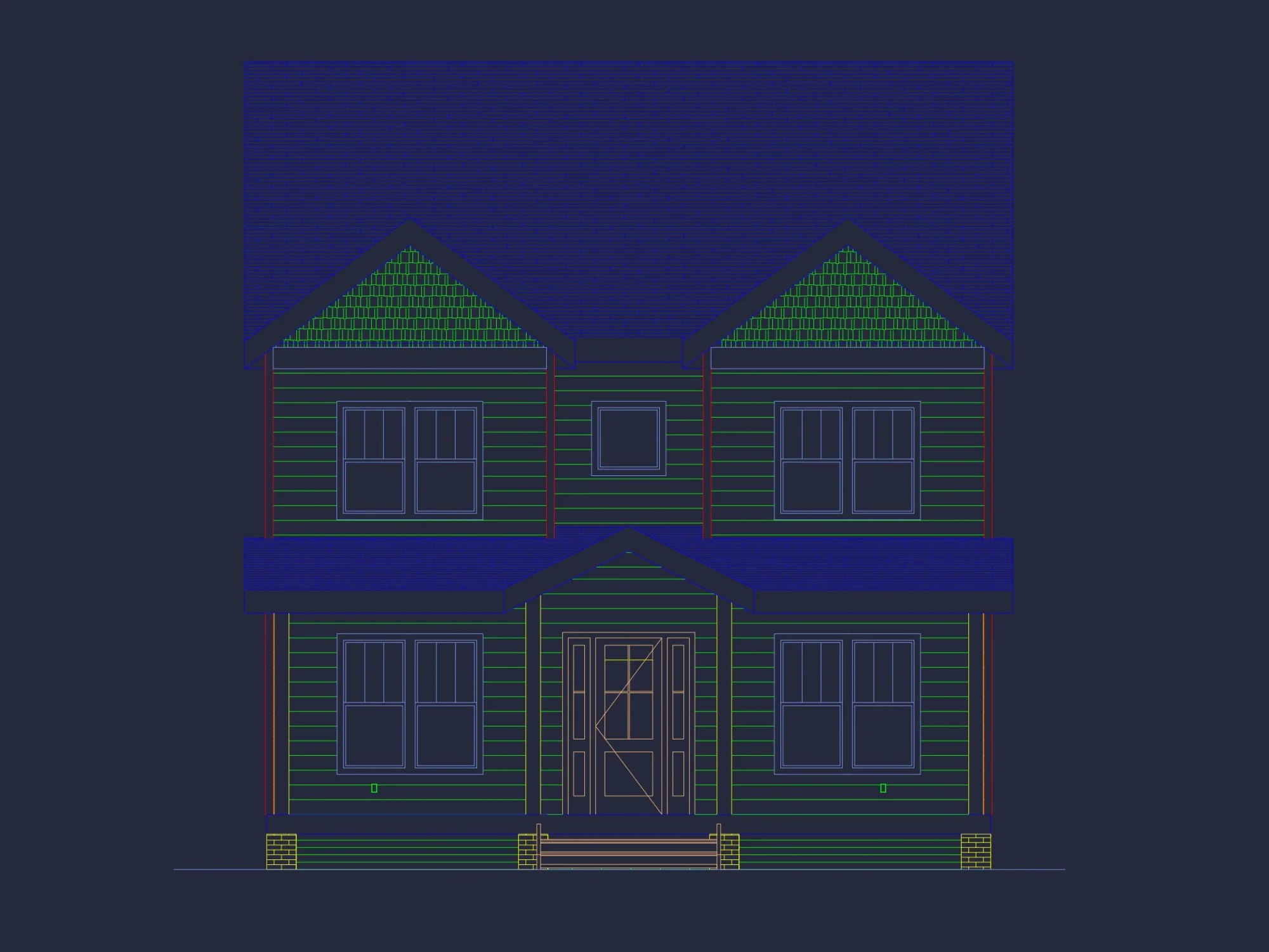 Modern Craftsman house Plan with Spacious Floor Layout