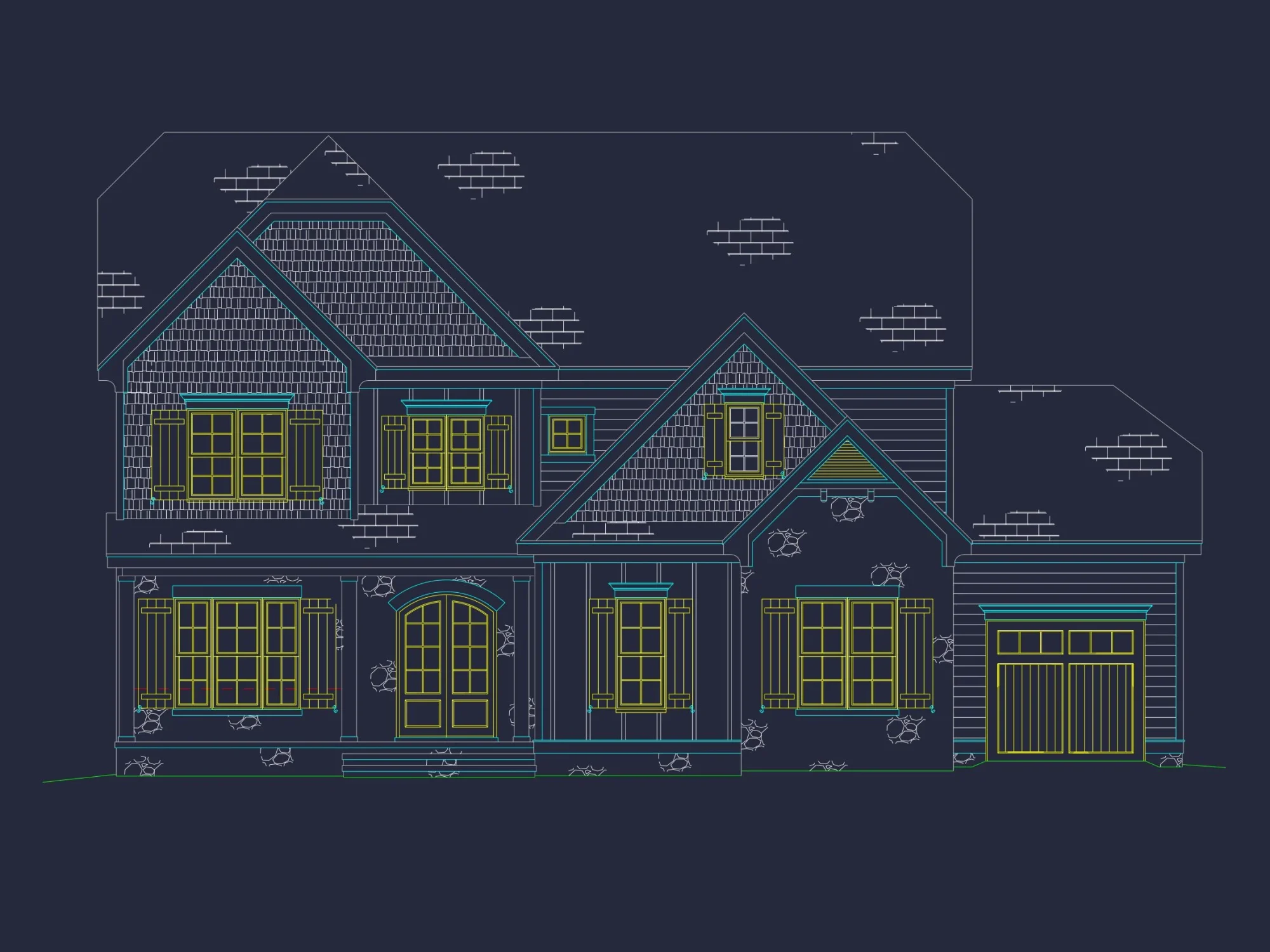 Modern Craftsman house Floor Plan with Spacious Design