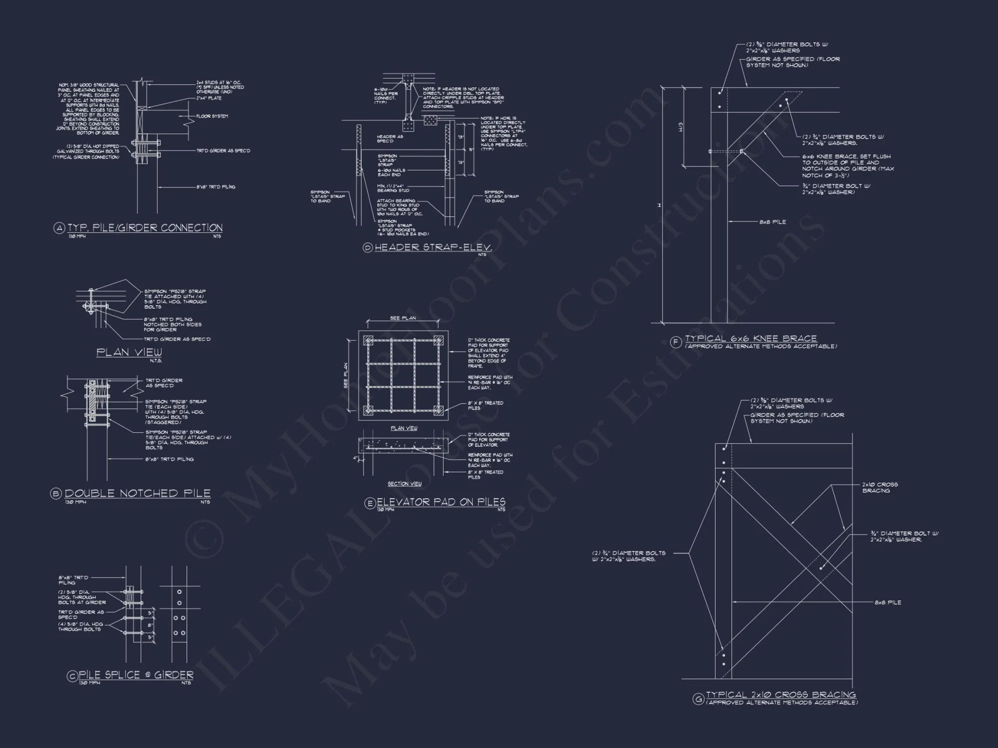 Elevated Beach house Plan with Spacious Floor Design & CAD