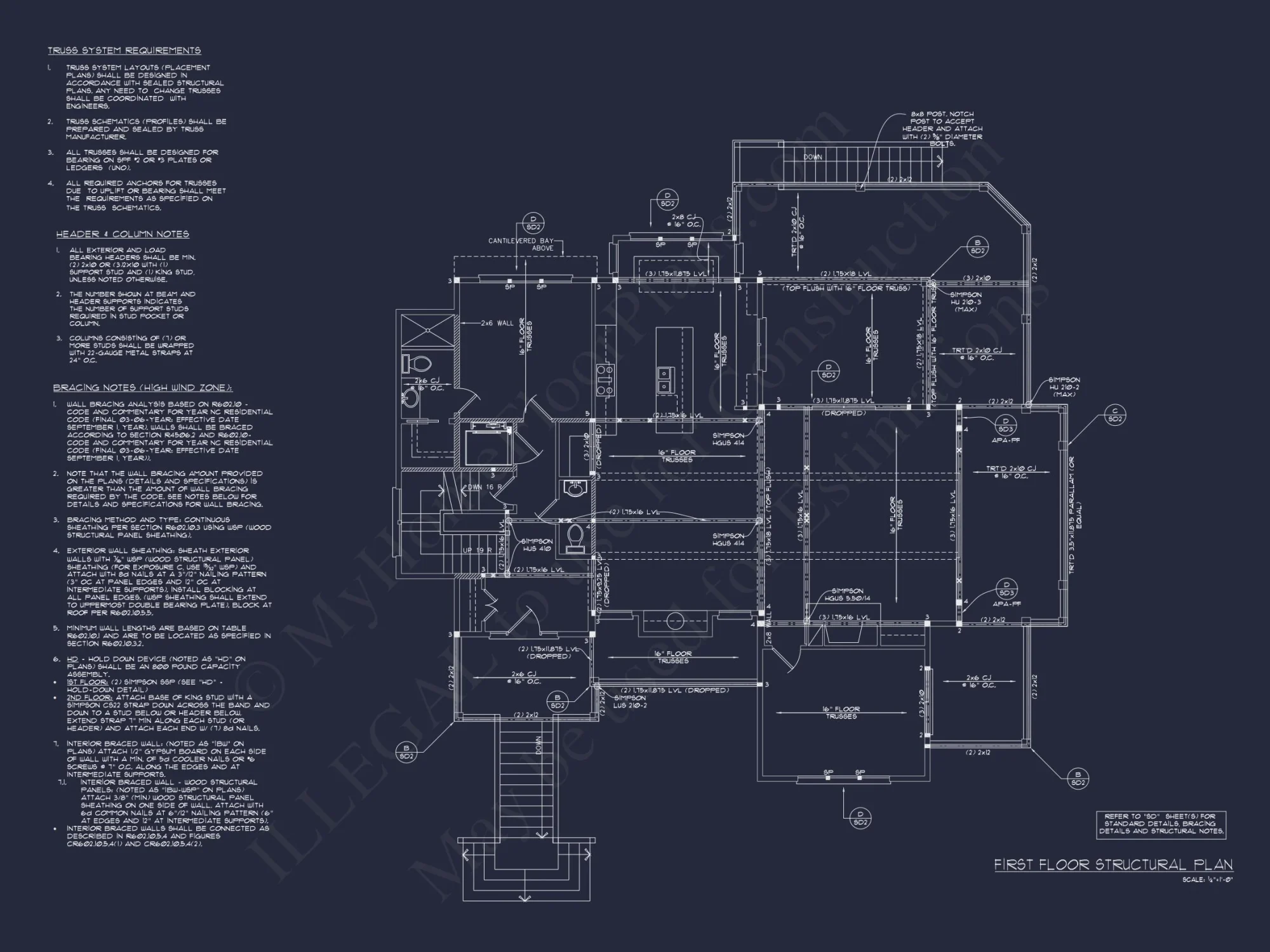 Elevated Beach house Plan with Spacious Floor Design & CAD