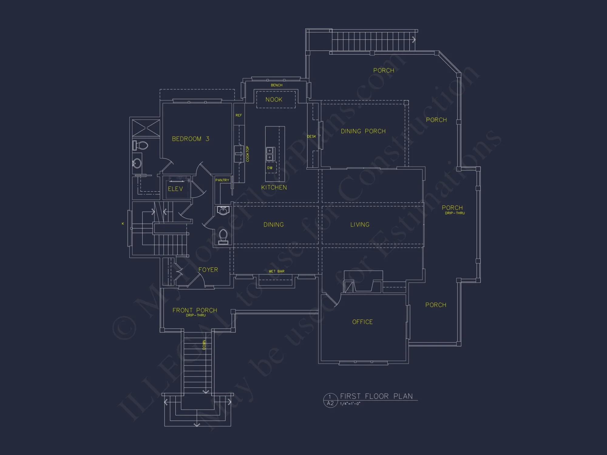 Elevated Beach house Plan with Spacious Floor Design & CAD