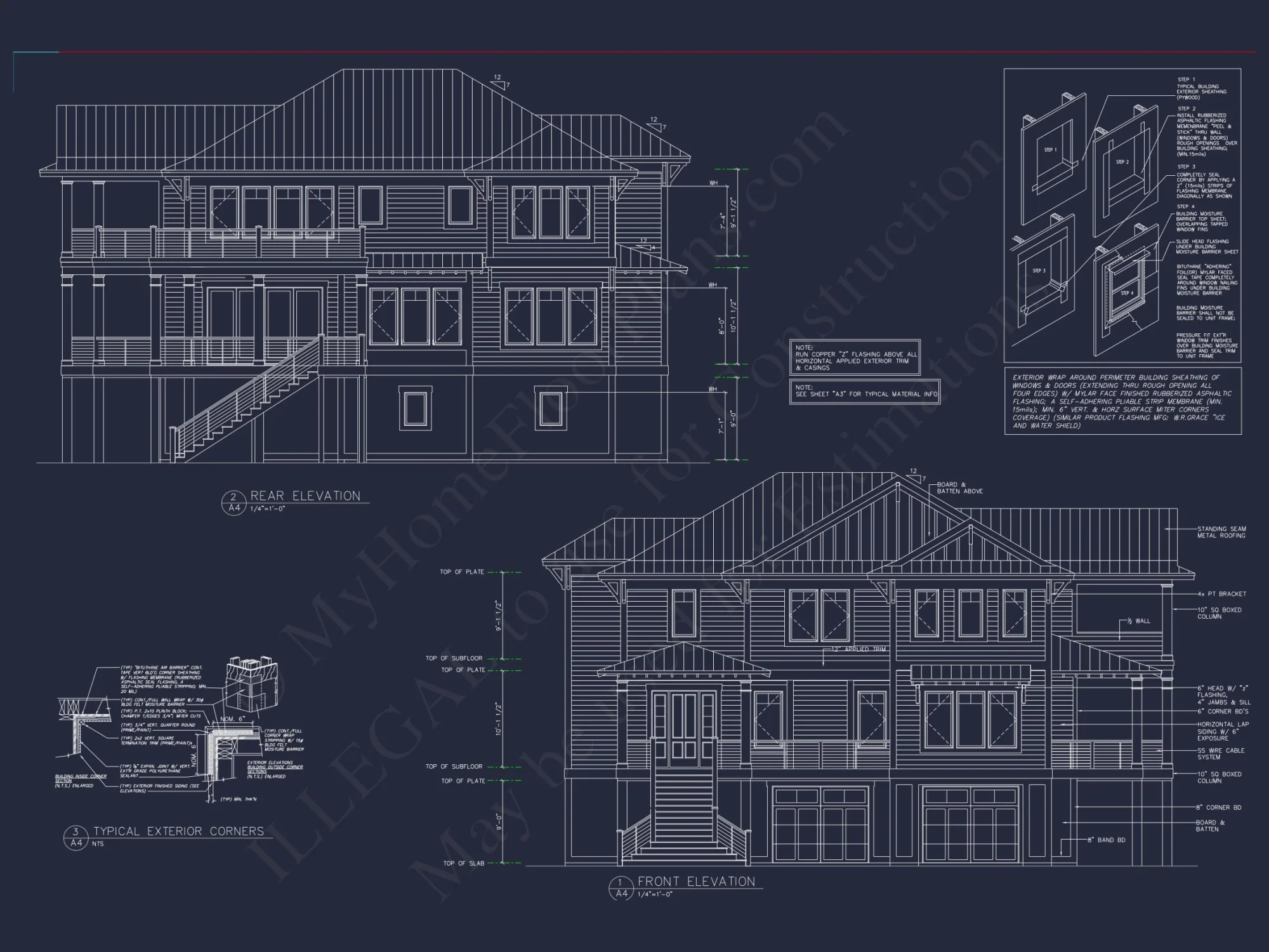 Elevated Beach house Plan with Spacious Floor Design & CAD