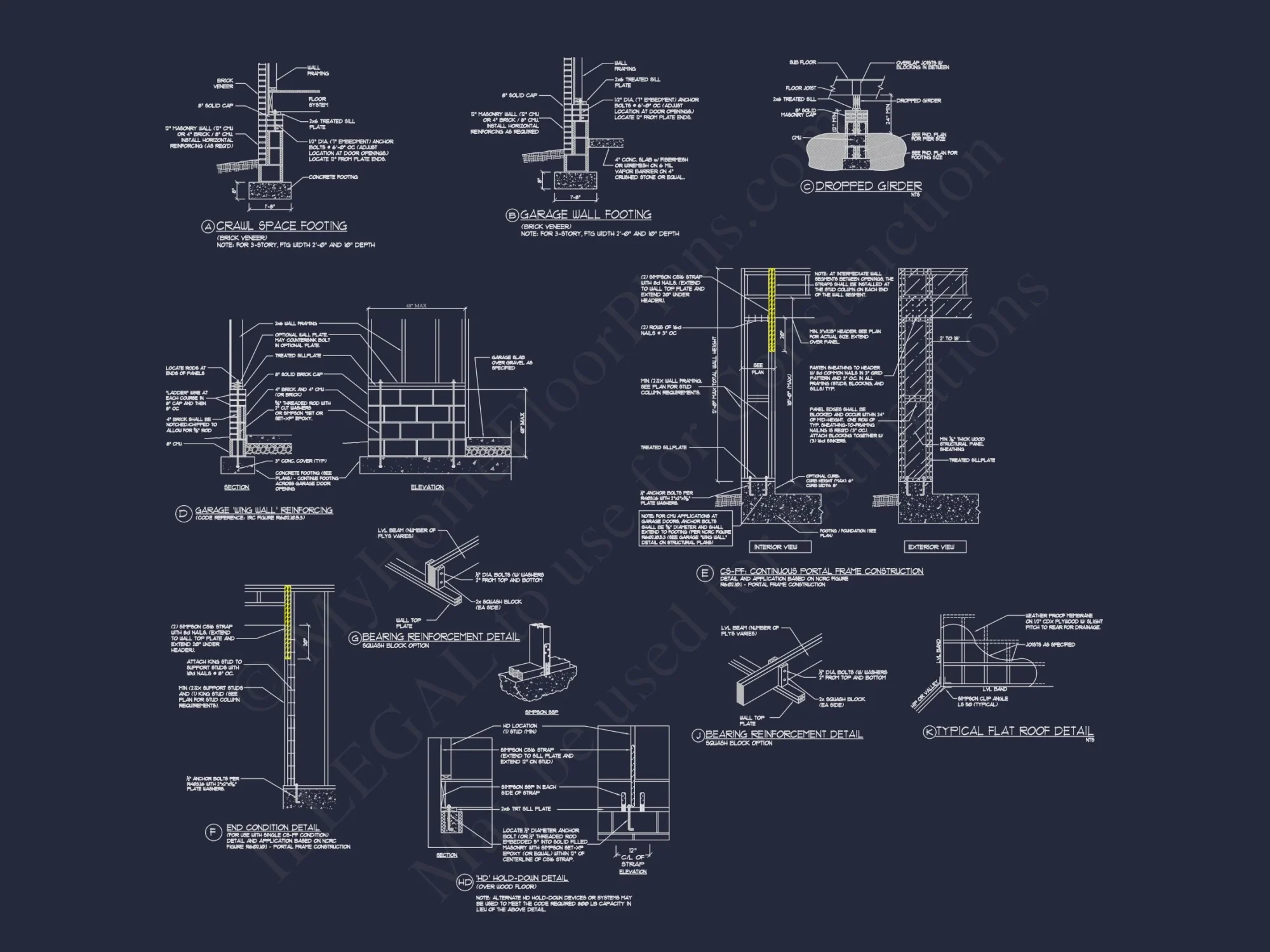 French Country house Plan with 2 Floors, 4 Beds, & CAD Blueprint