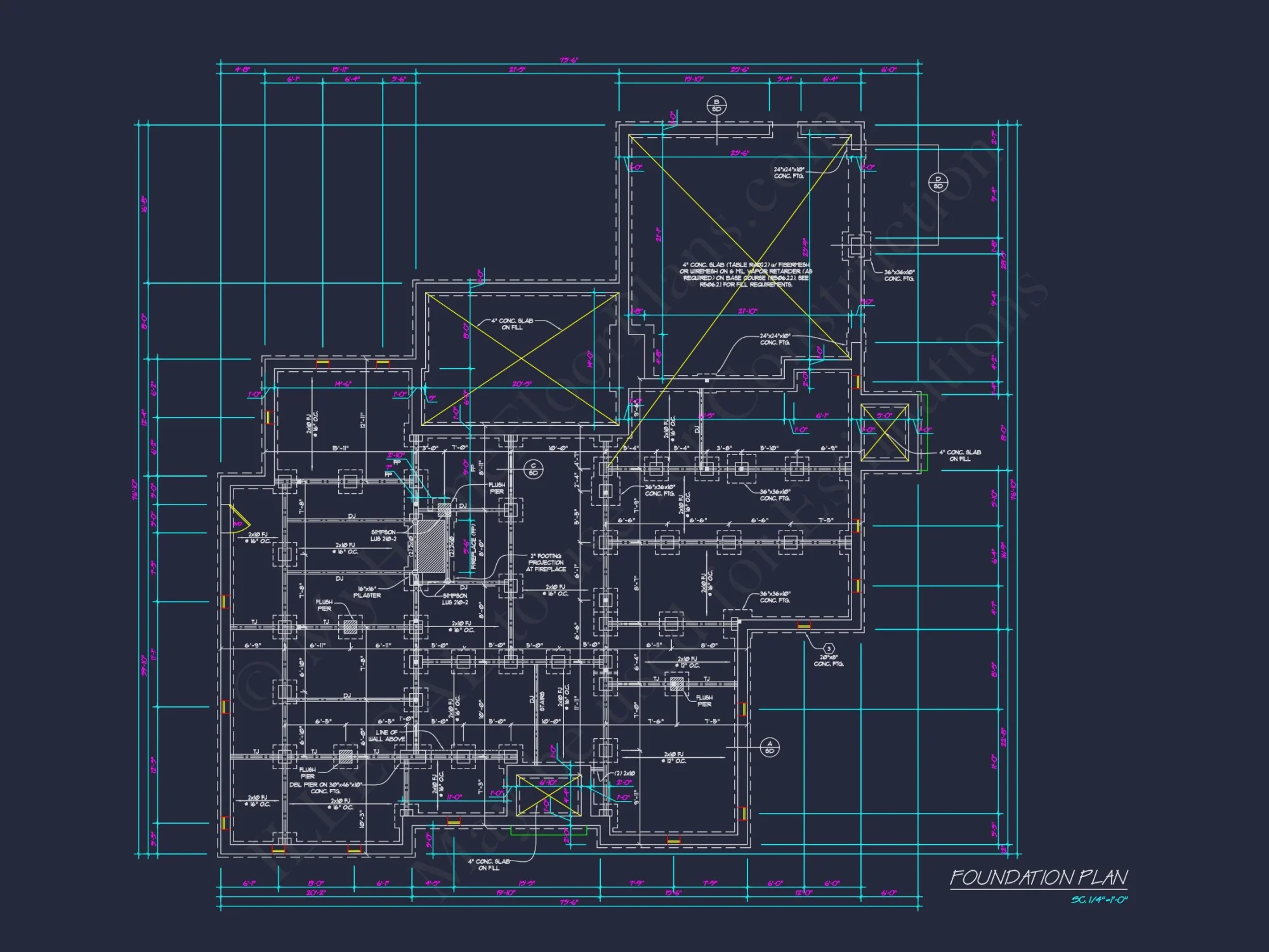 French Country house Plan with 2 Floors, 4 Beds, & CAD Blueprint