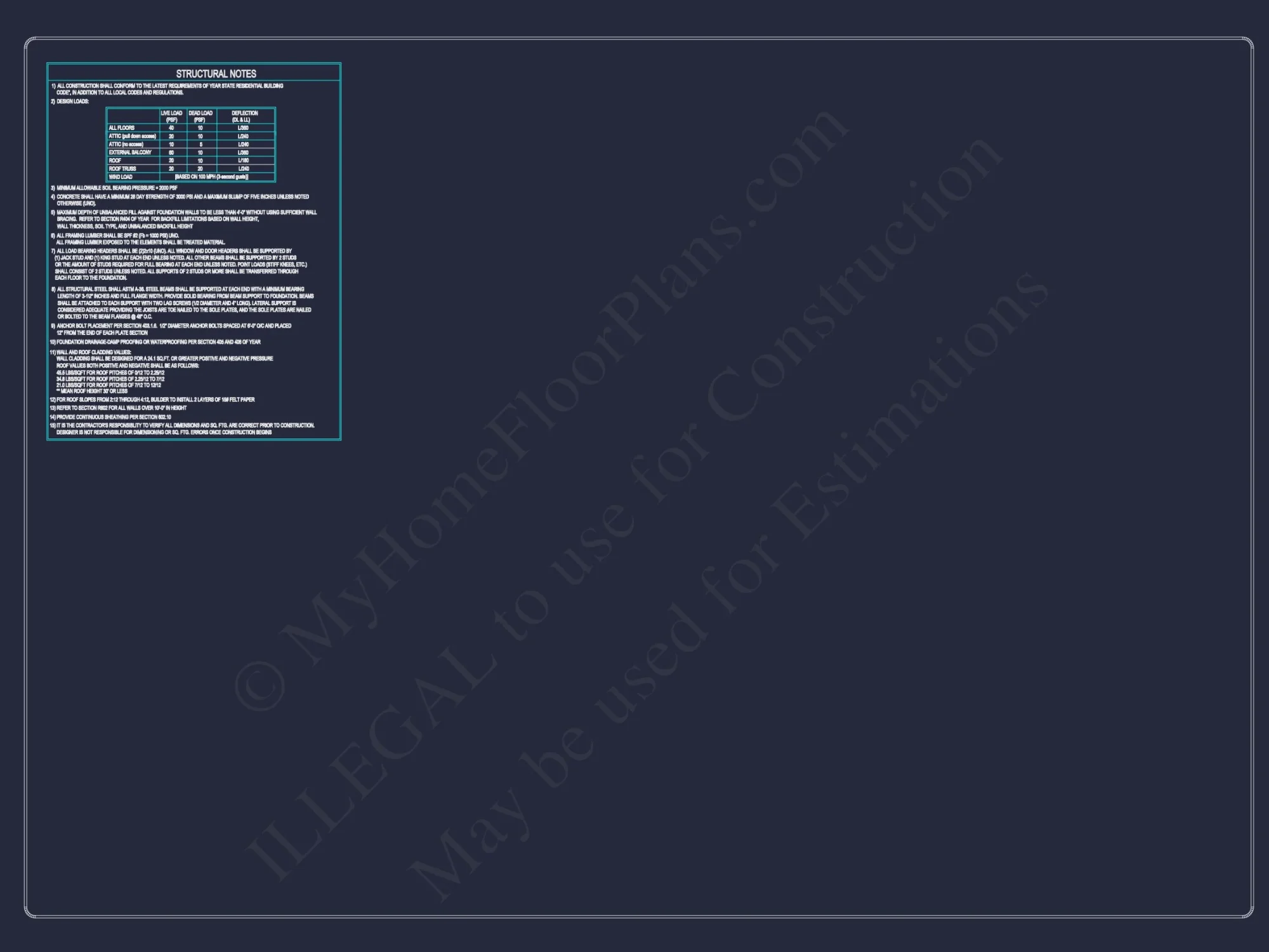 Floor Plan with 2980 Sq. Ft.