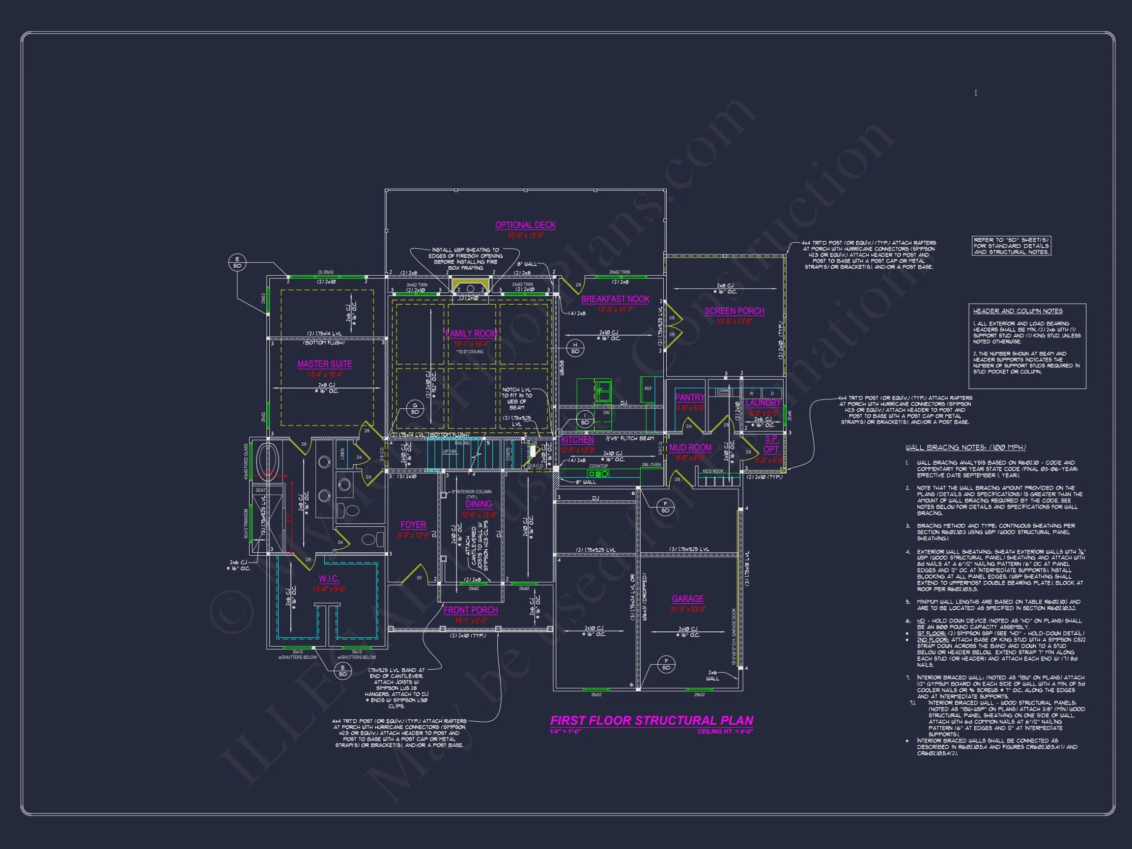 Floor Plan with 2980 Sq. Ft.