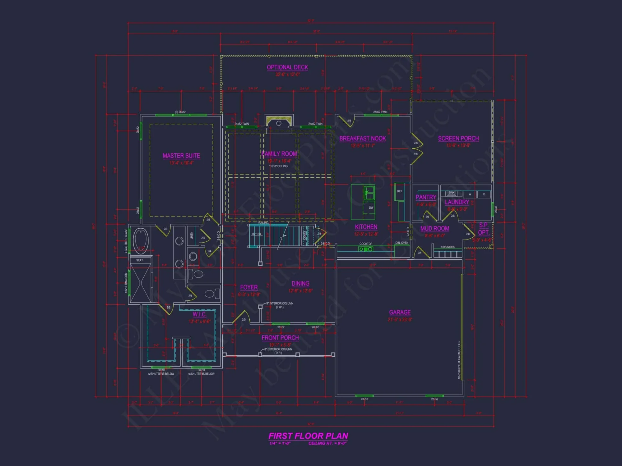 Stunning 4 Bedroom CAD Designs