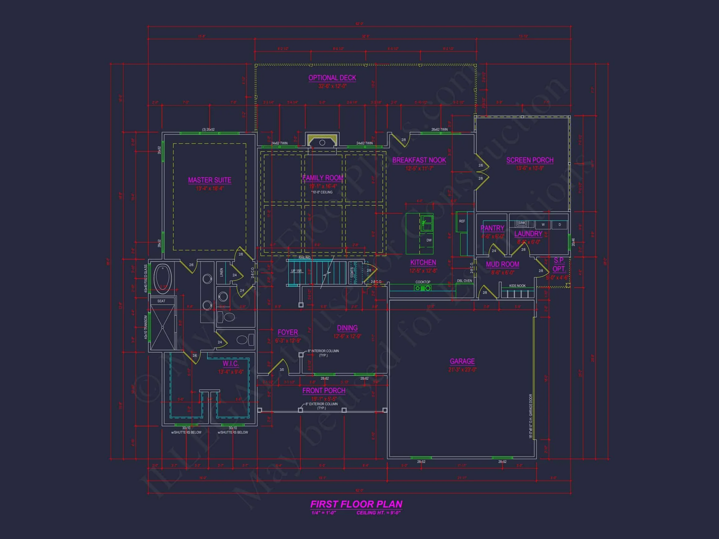 Stunning 4 Bedroom CAD Designs