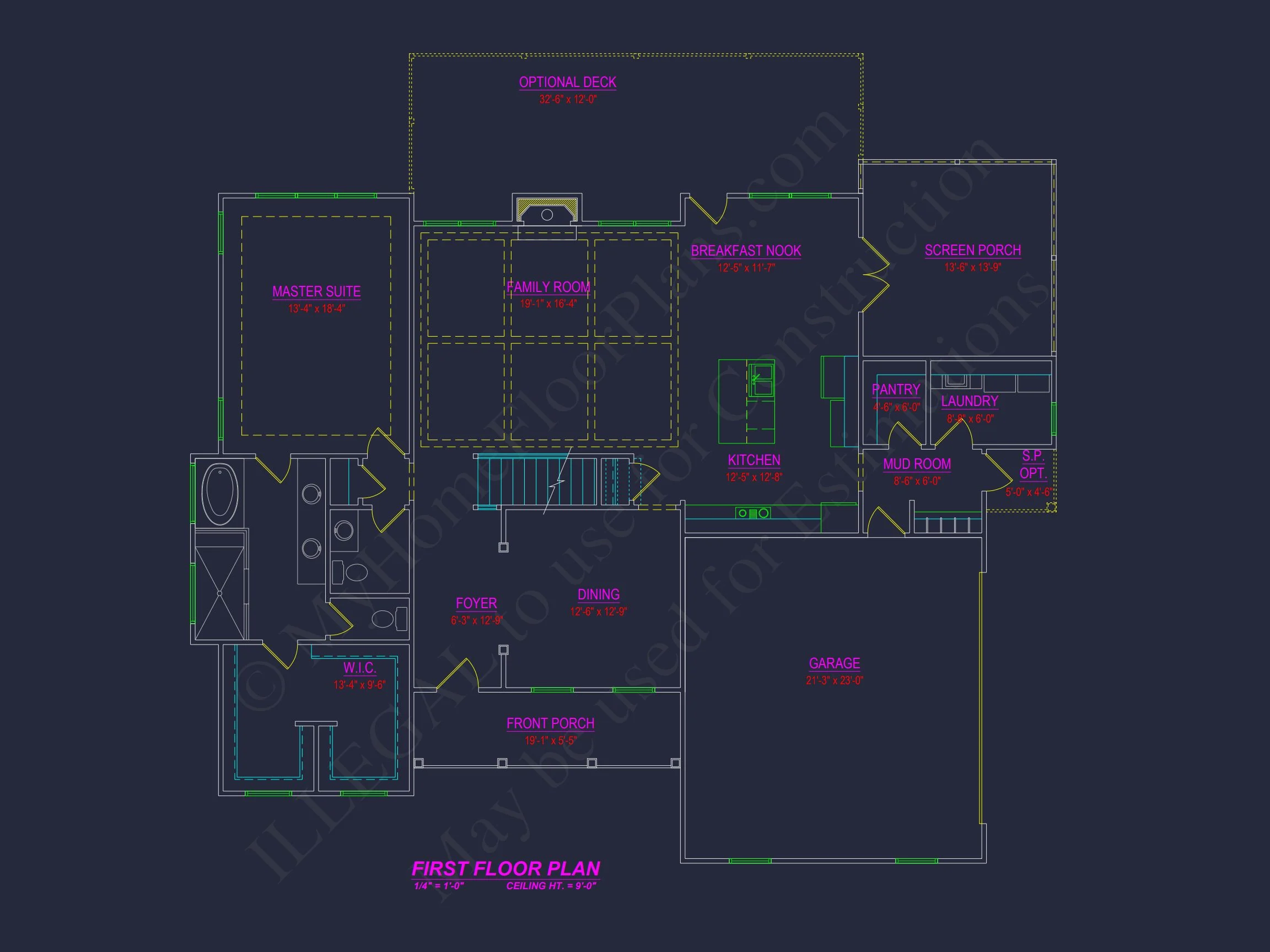 Stunning 4 Bedroom CAD Designs