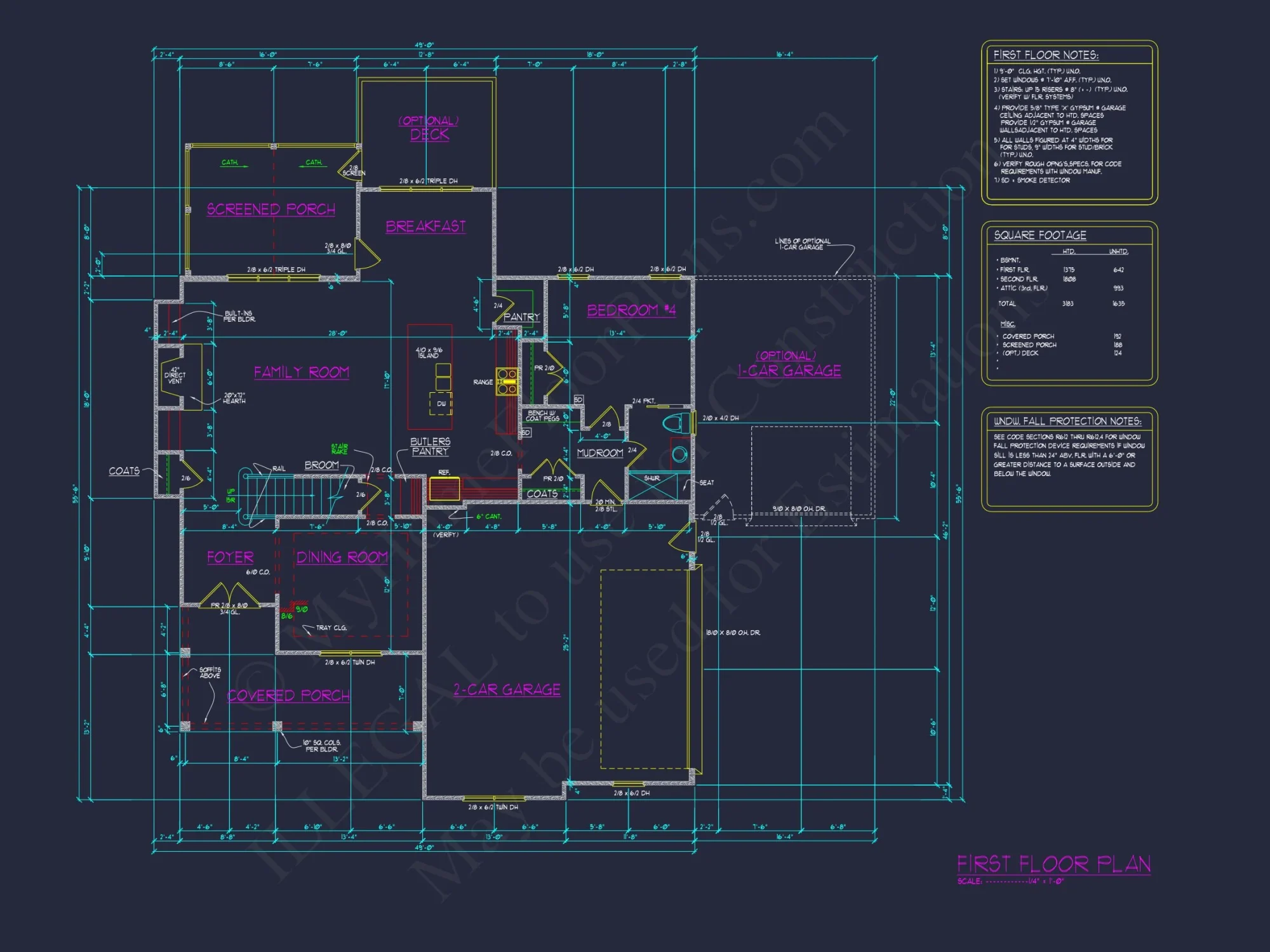 Elegant house Floor Plan with CAD Blueprints and Architecture Designs