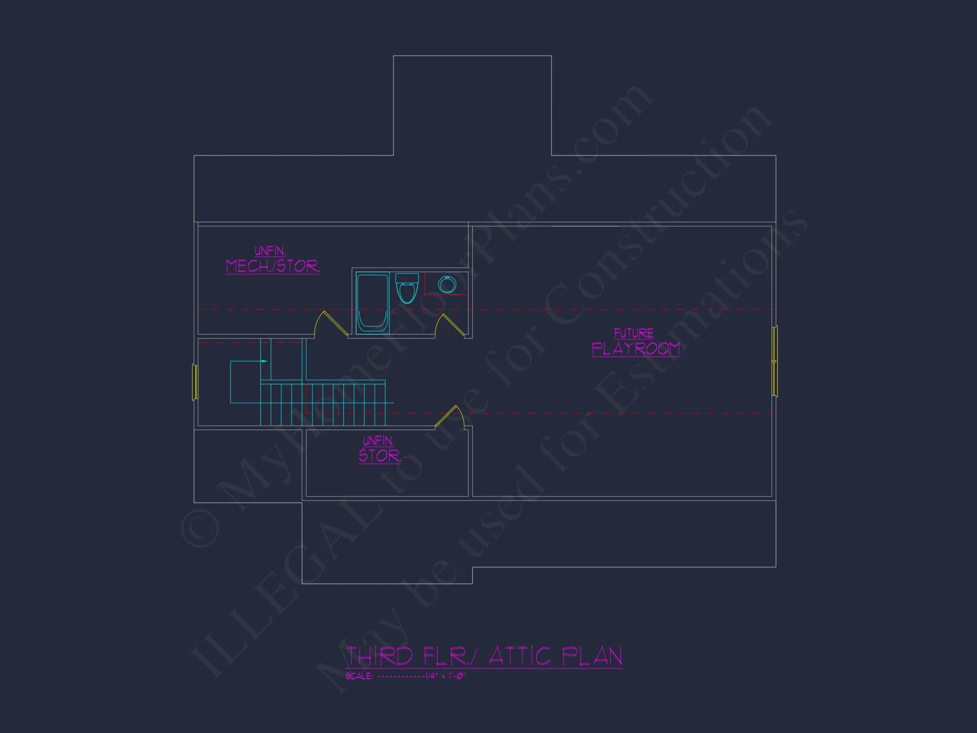 Elegant house Floor Plan with CAD Blueprints and Architecture Designs