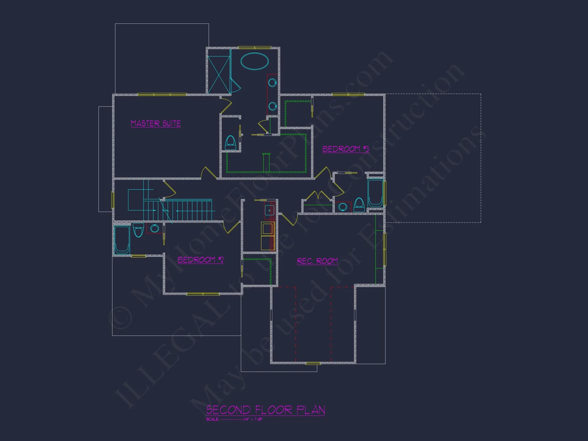 Elegant house Floor Plan with CAD Blueprints and Architecture Designs
