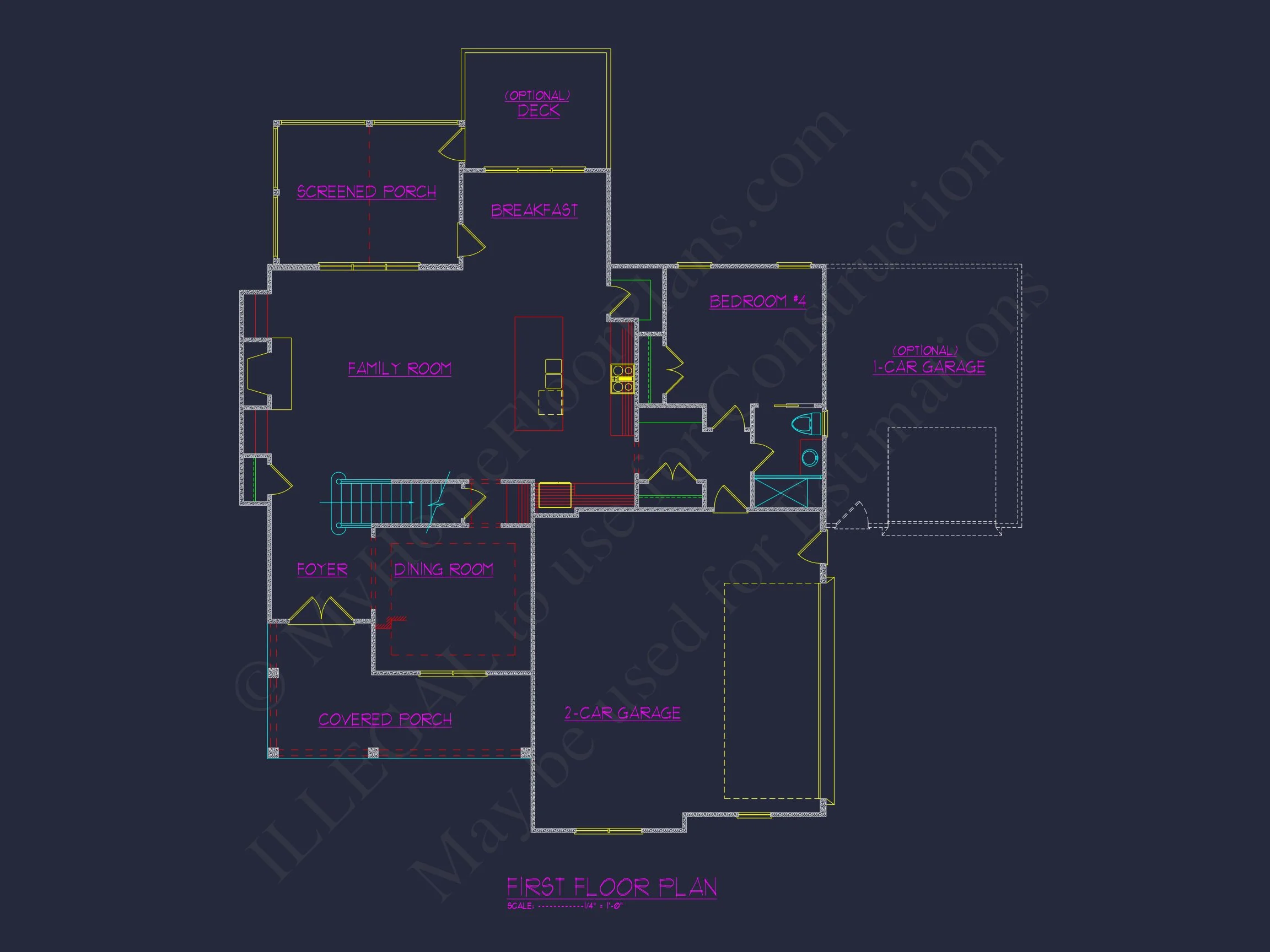 Elegant house Floor Plan with CAD Blueprints and Architecture Designs