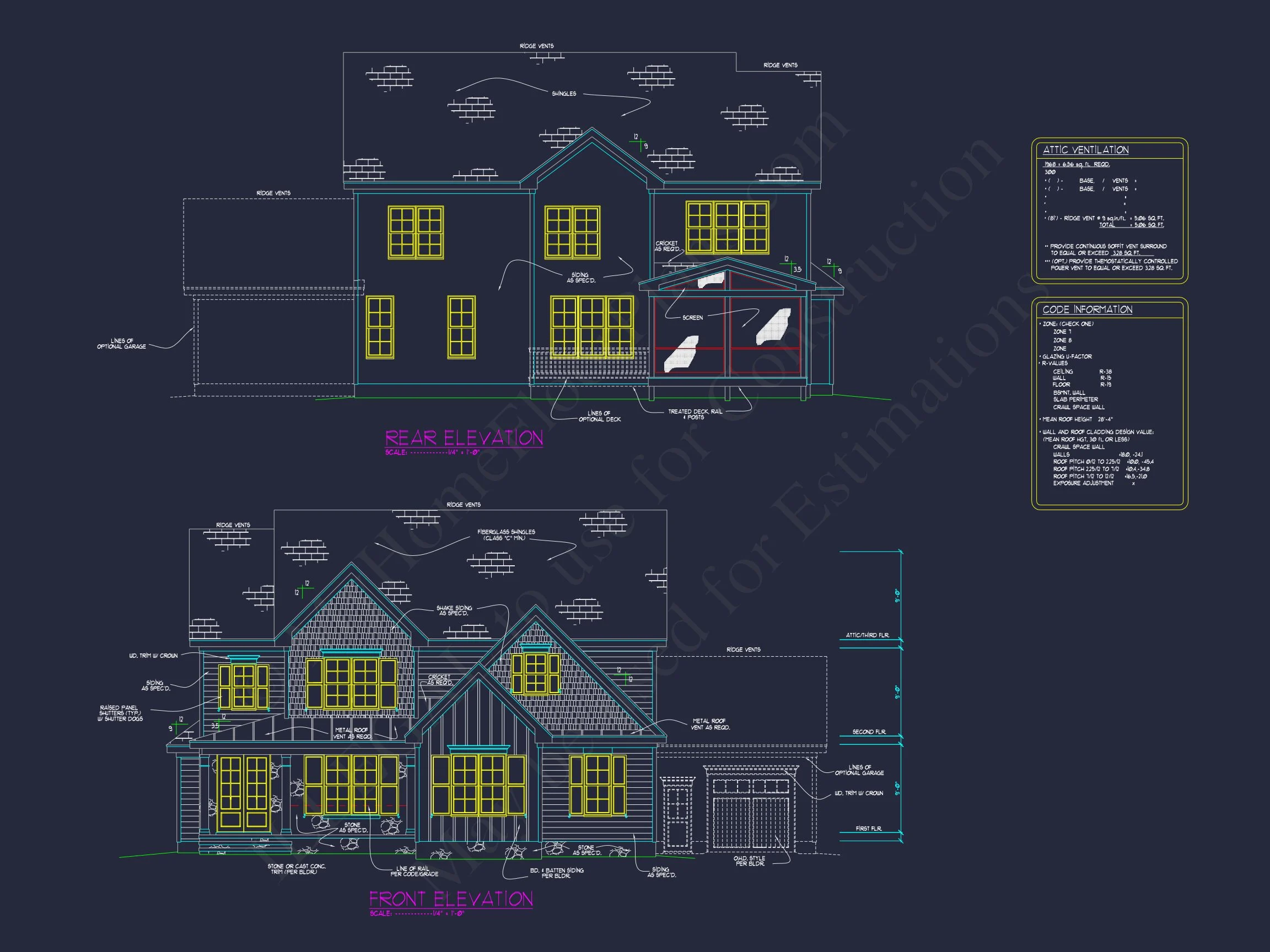 Elegant house Floor Plan with CAD Blueprints and Architecture Designs