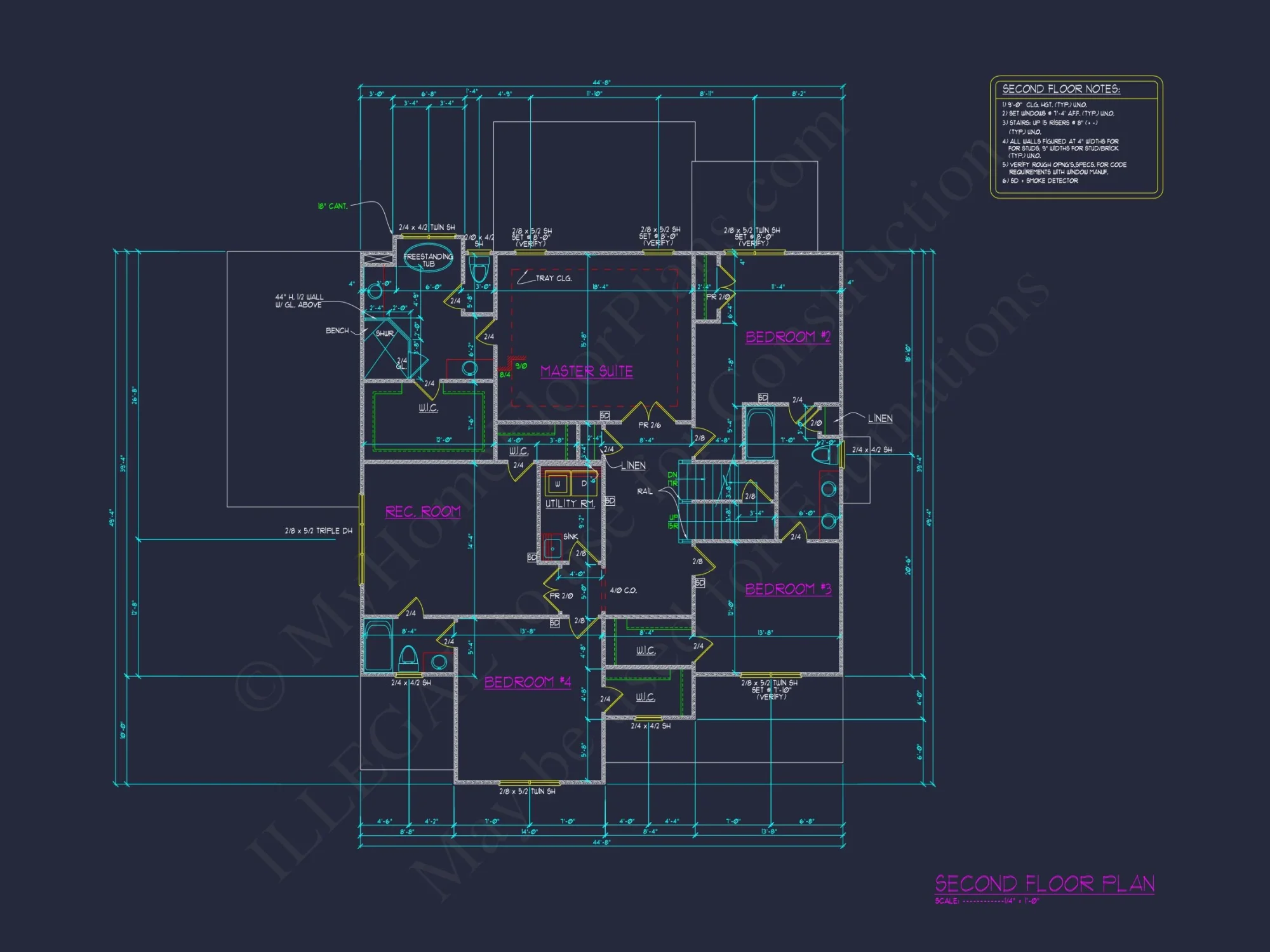 Spacious house Plan with Modern CAD Designs and Blueprint