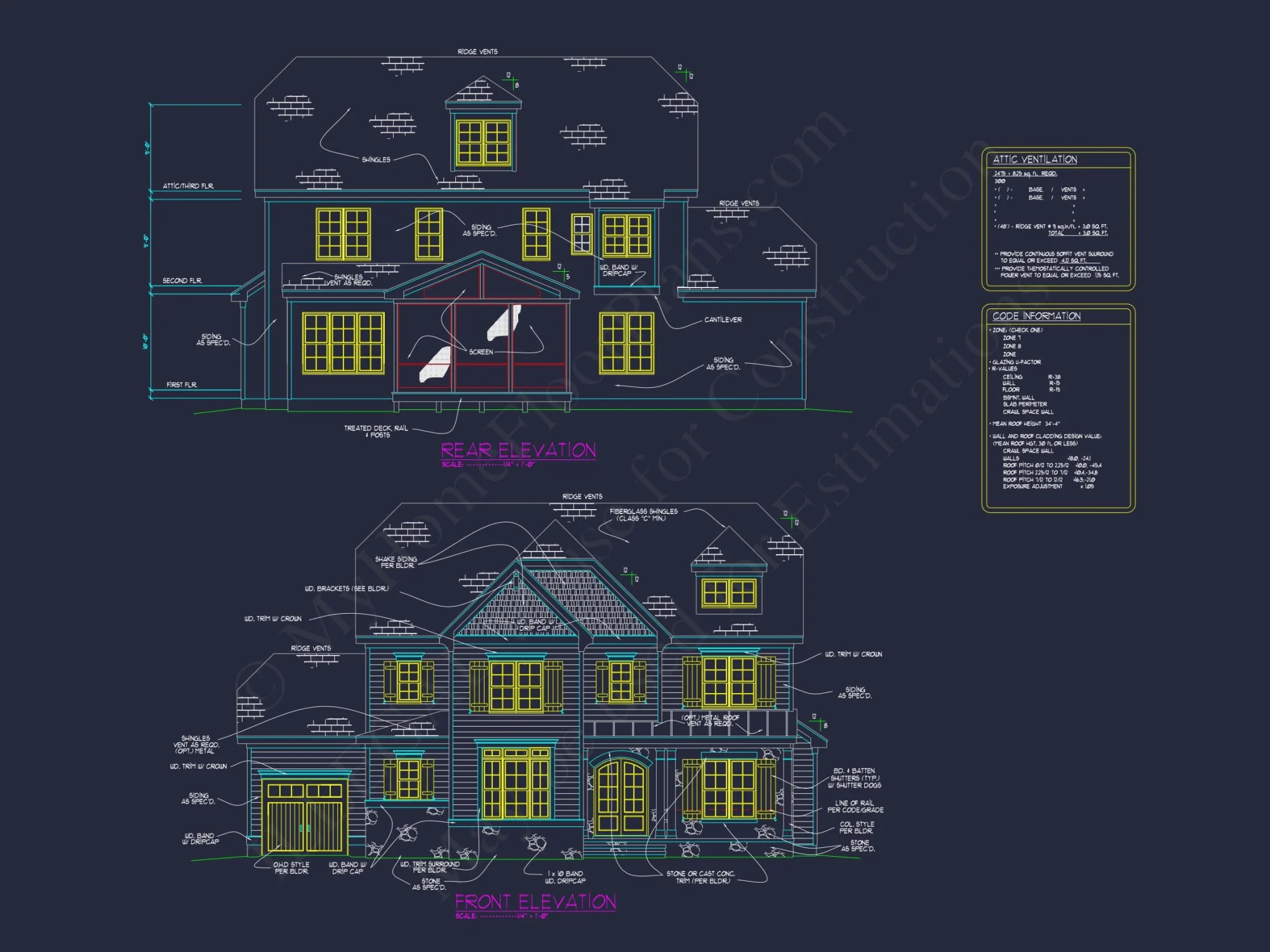 Spacious house Plan with Modern CAD Designs and Blueprint