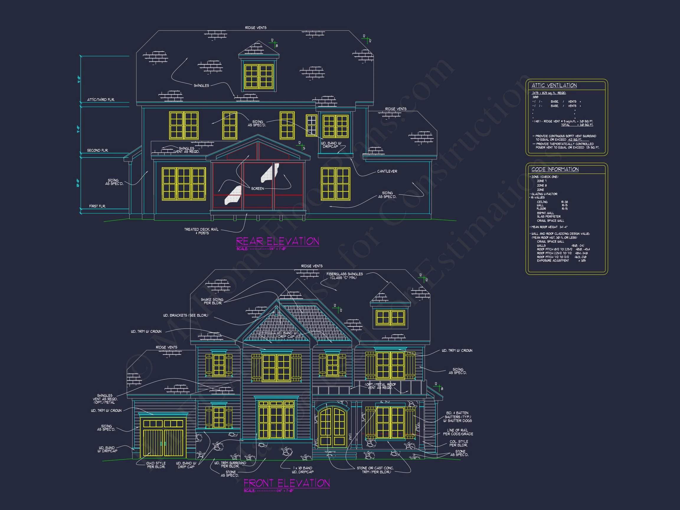 Spacious house Plan with Modern CAD Designs and Blueprint