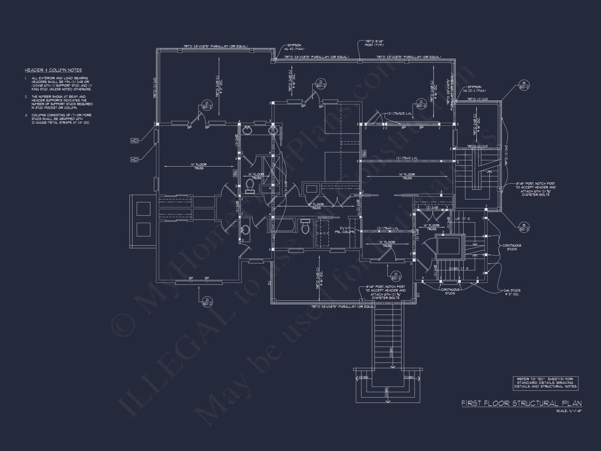 Beach house Plan with 4 Bedrooms, 3 Floors, Architectural Designs
