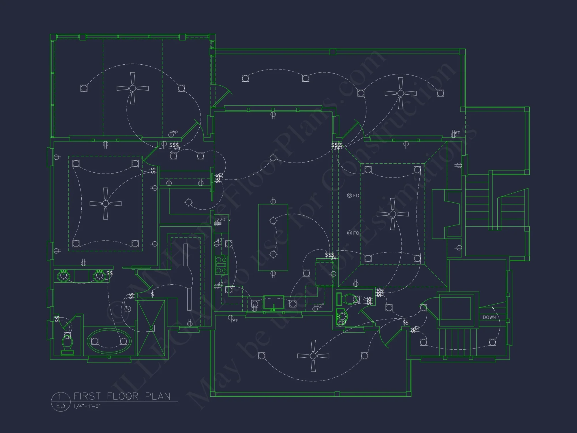 Beach house Plan with 4 Bedrooms, 3 Floors, Architectural Designs