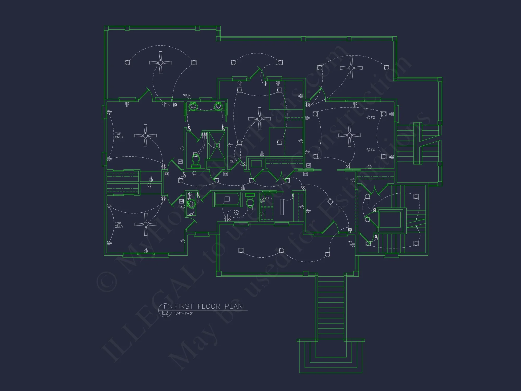 Beach house Plan with 4 Bedrooms, 3 Floors, Architectural Designs