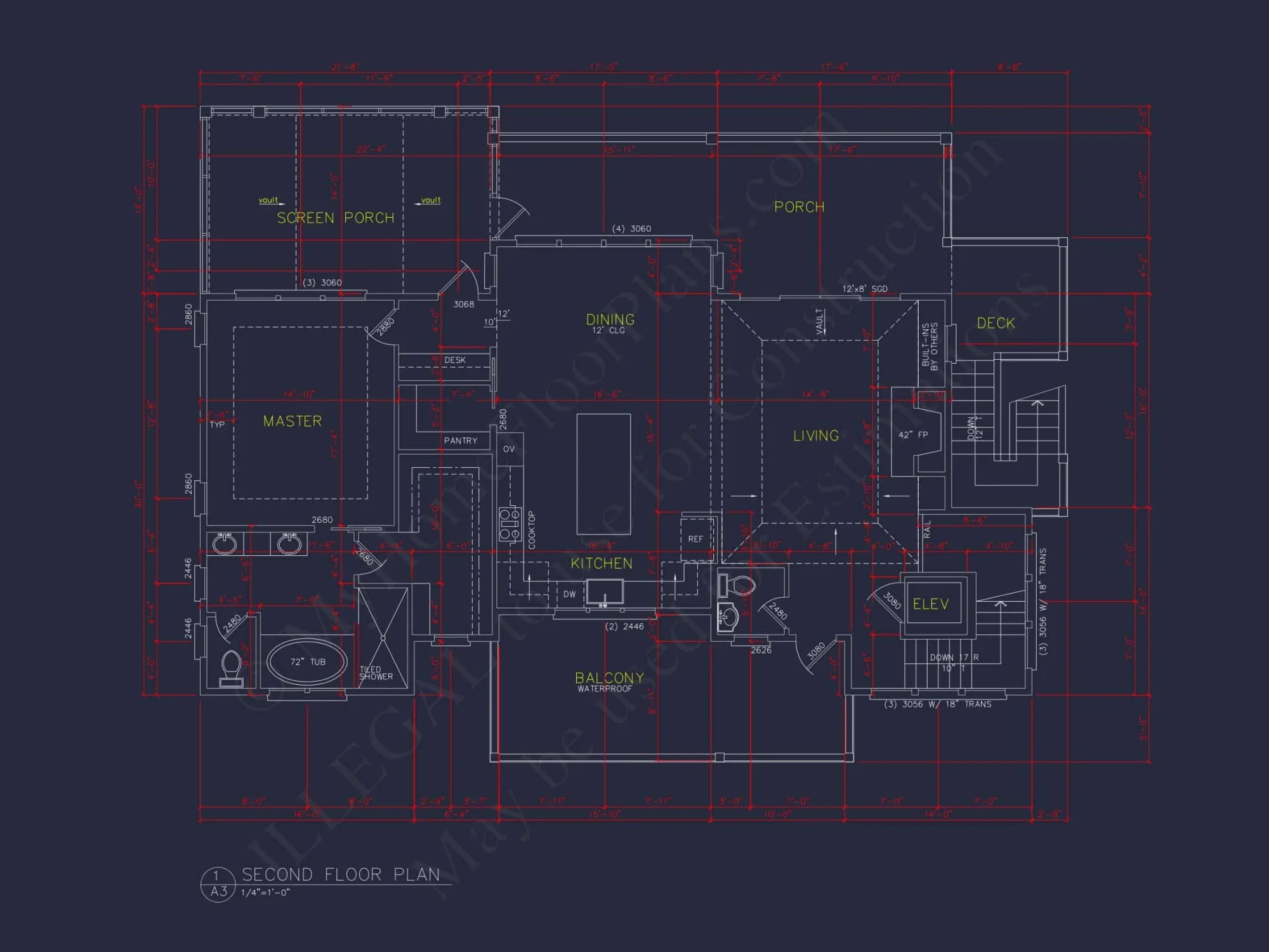 Beach house Plan with 4 Bedrooms, 3 Floors, Architectural Designs
