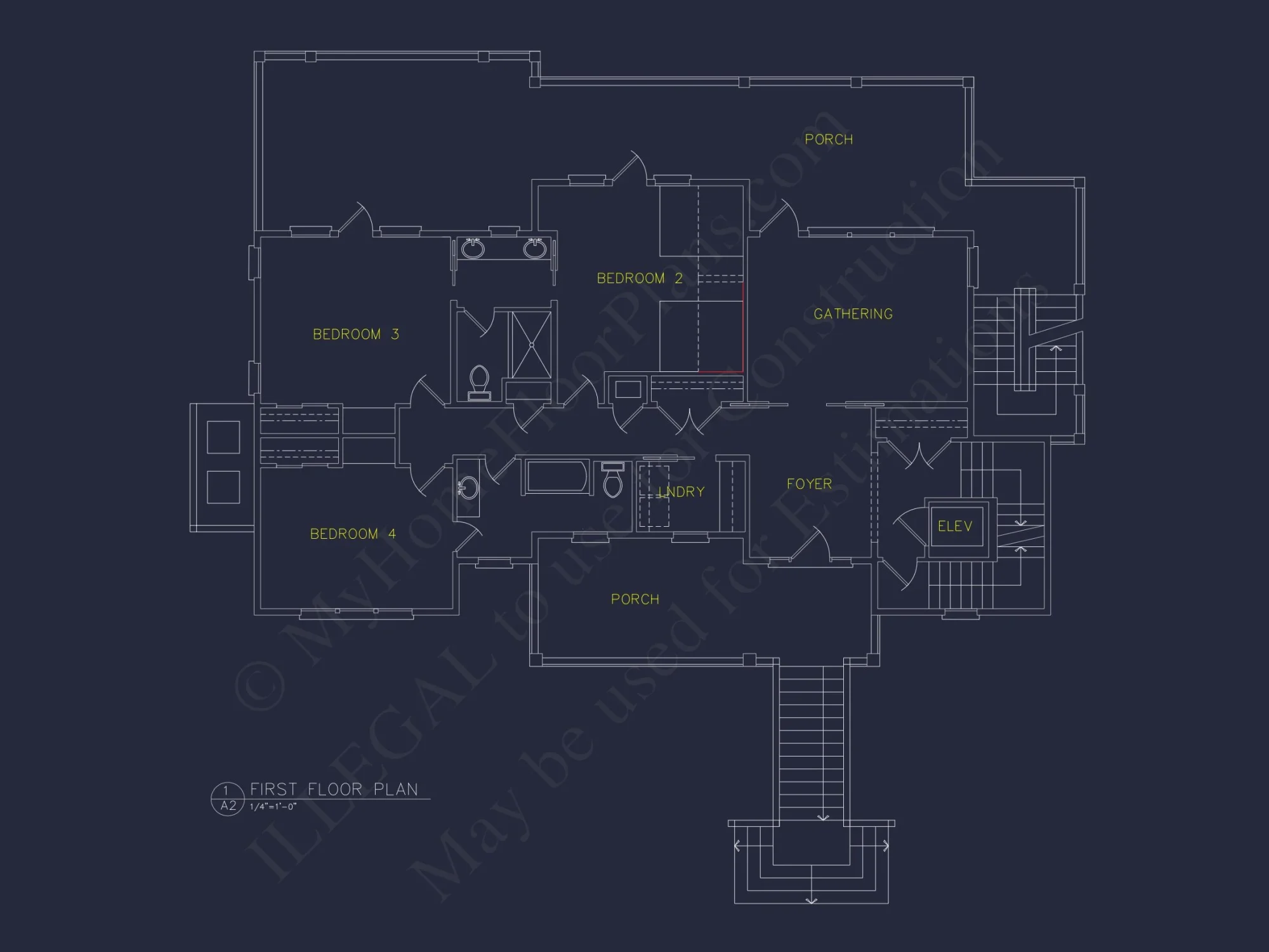 Beach house Plan with 4 Bedrooms, 3 Floors, Architectural Designs