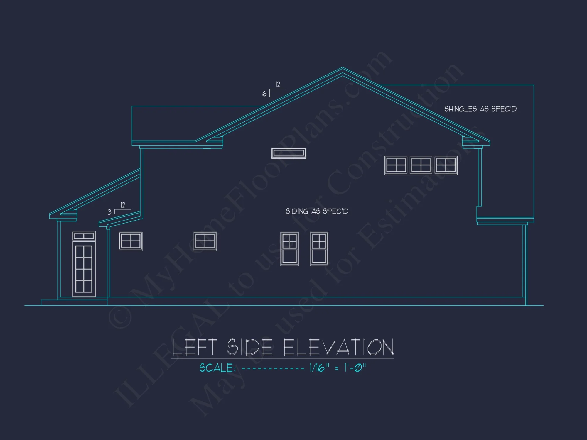 Elegant house Plan with Floor Plan, Blueprint, CAD Designs