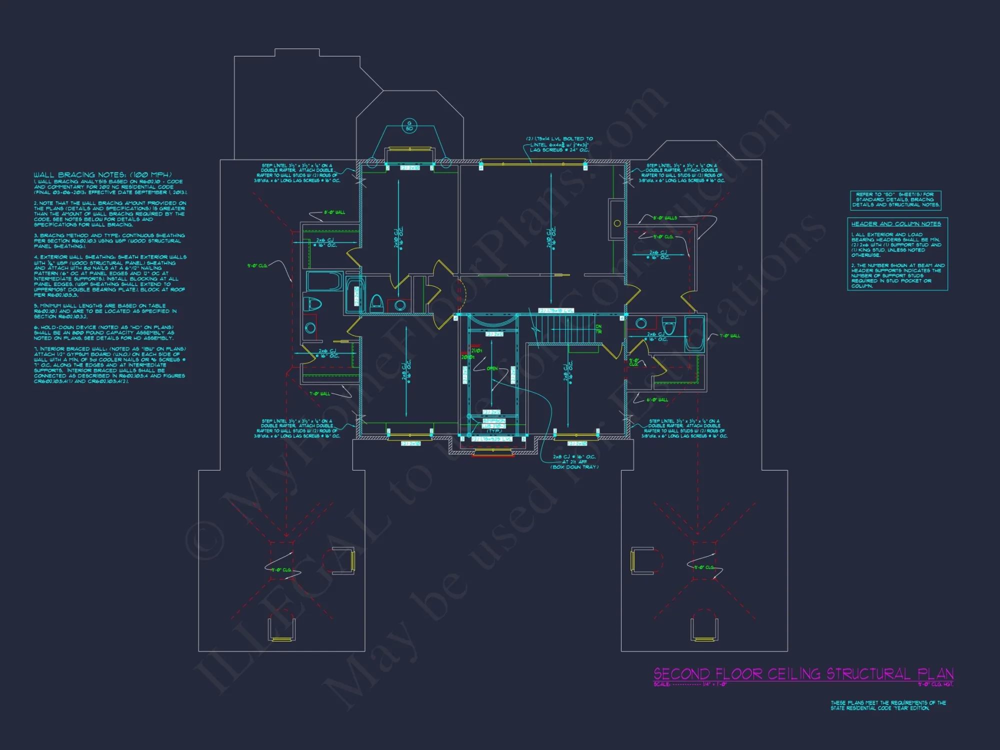 Elegant 2-Story house Plan with French Country Design and CAD Blueprints